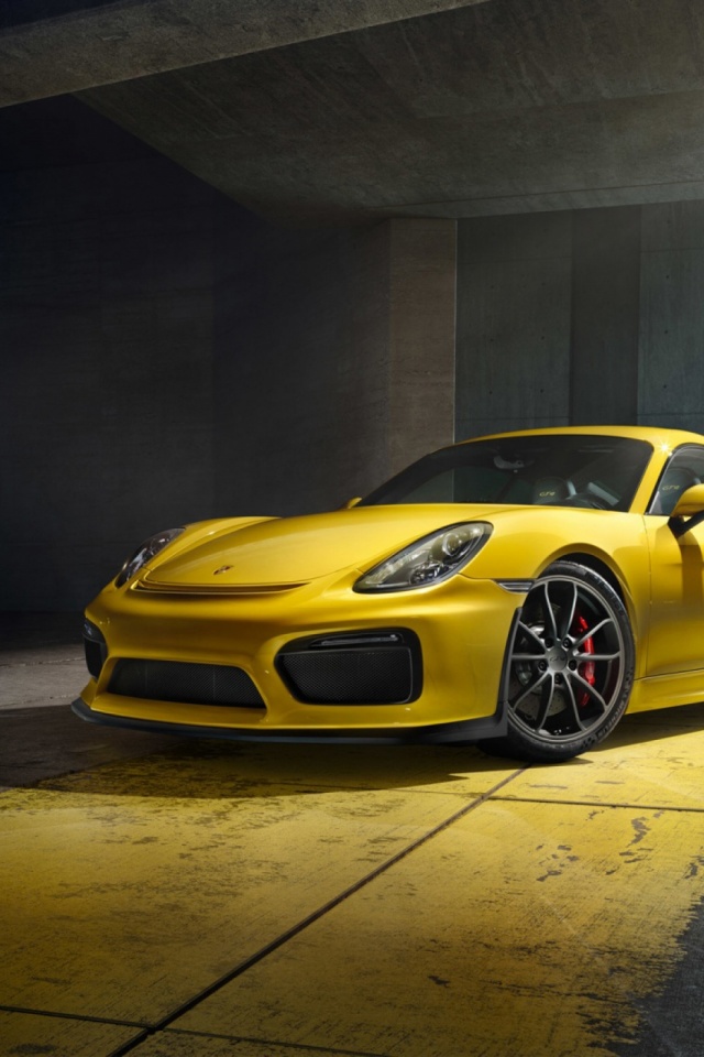 Download mobile wallpaper Porsche, Vehicles, Yellow Car, Porsche 718 Cayman Gts for free.