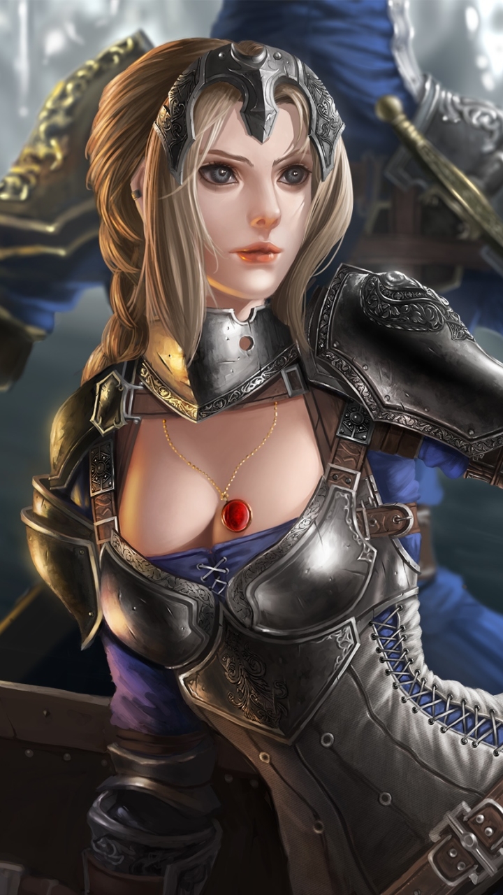 Download mobile wallpaper Fantasy, Armor, Women Warrior, Woman Warrior for free.