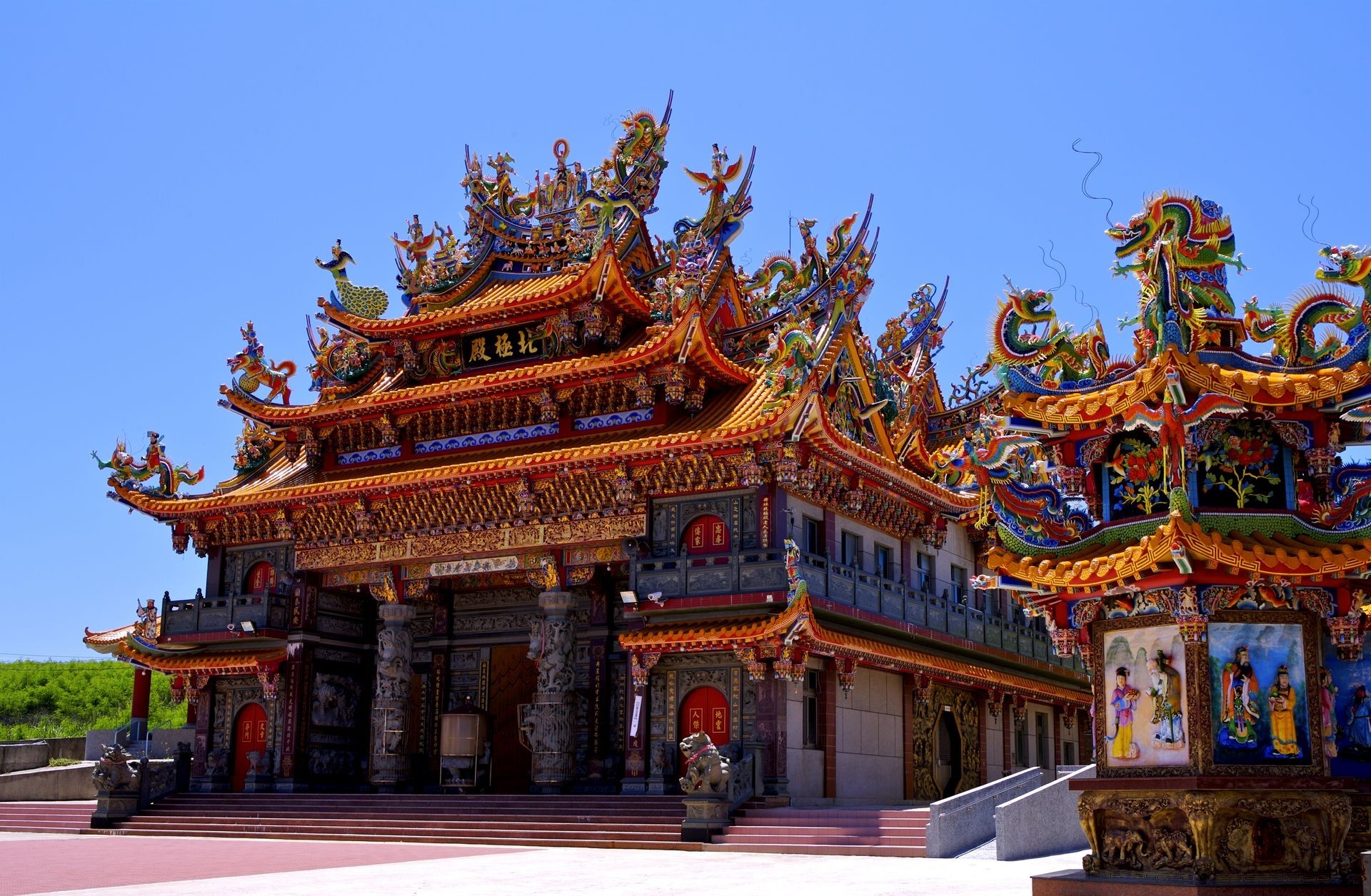 337903 descargar imagen templo, religioso, república popular china, dragón, templos: fondos de pantalla y protectores de pantalla gratis