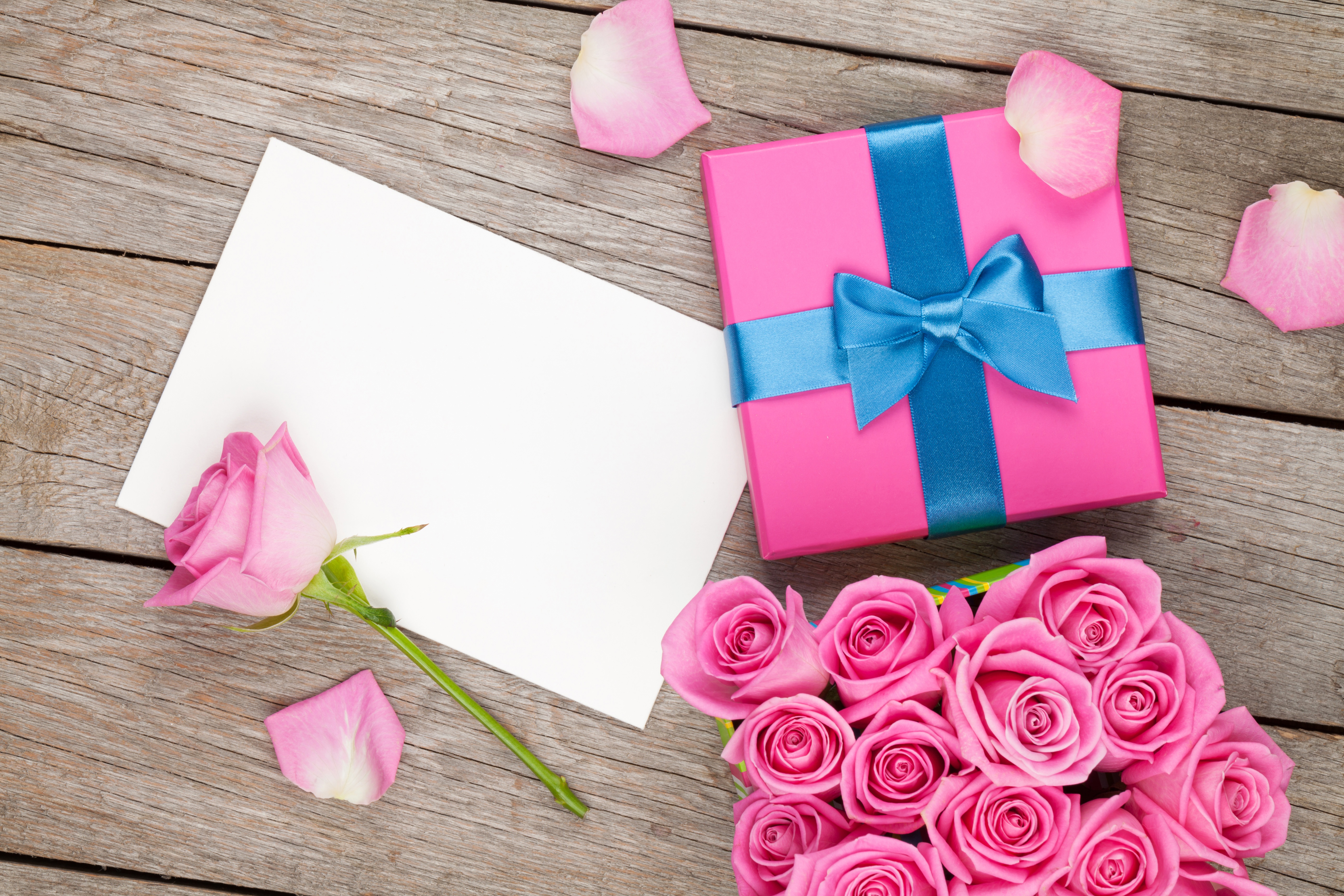PCデスクトップに花, その他, 薔薇, 贈り物, ピンクの花画像を無料でダウンロード