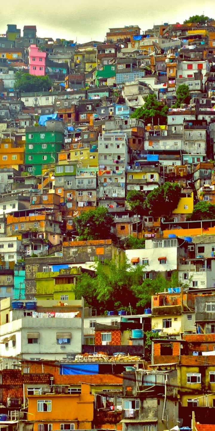 Download mobile wallpaper House, Rio De Janeiro, Brazil, Man Made, Favela for free.