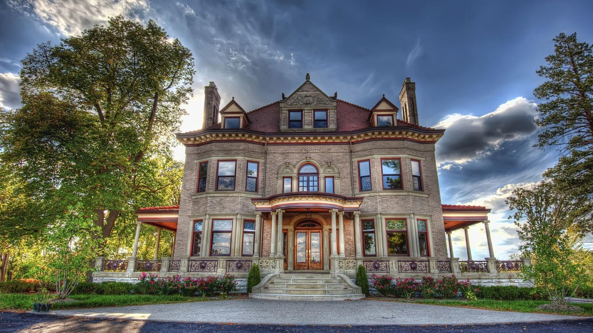 Free download wallpaper House, Hdr, Mansion, Man Made on your PC desktop
