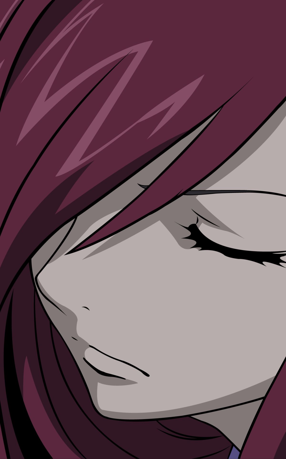 Handy-Wallpaper Animes, Fairy Tail, Erza Scarlet kostenlos herunterladen.