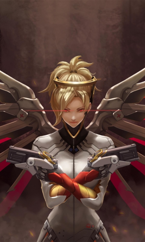 Download mobile wallpaper Overwatch, Video Game, Mercy (Overwatch) for free.