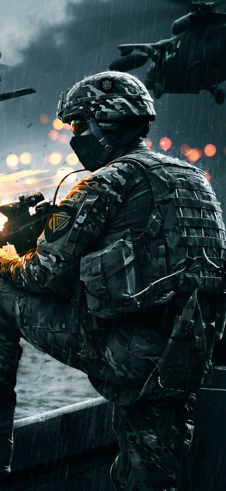 Baixar papel de parede para celular de Campo De Batalha, Militares, Militar, Soldado, Videogame, Battlefield 4 gratuito.