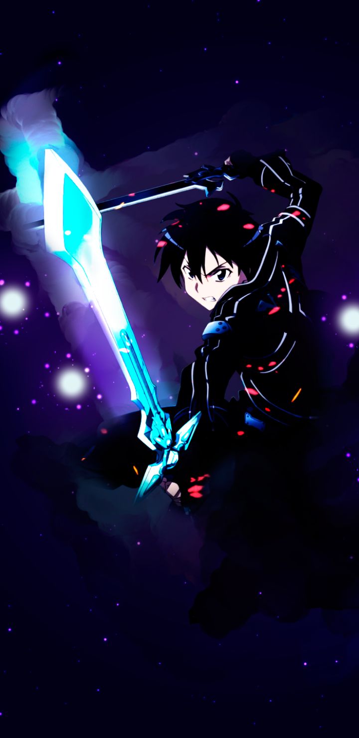 Handy-Wallpaper Animes, Sword Art Online, Kirito (Schwertkunst Online), Kazuto Kirigaya kostenlos herunterladen.