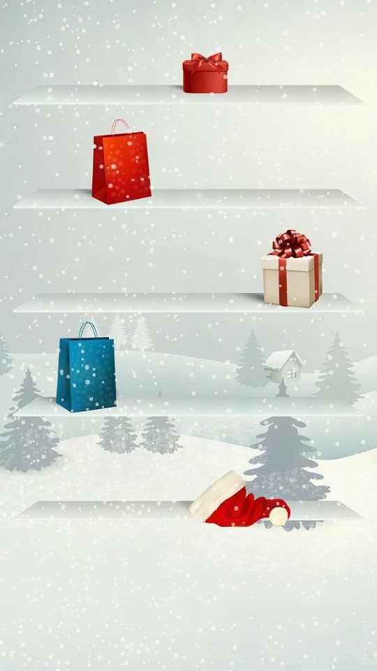 Download mobile wallpaper Christmas, Holiday, Gift, Santa Hat for free.