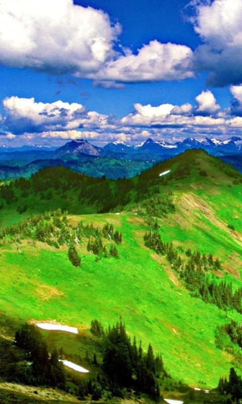 無料モバイル壁紙風景, 山, 森, 地球, 山岳, クラウドをダウンロードします。