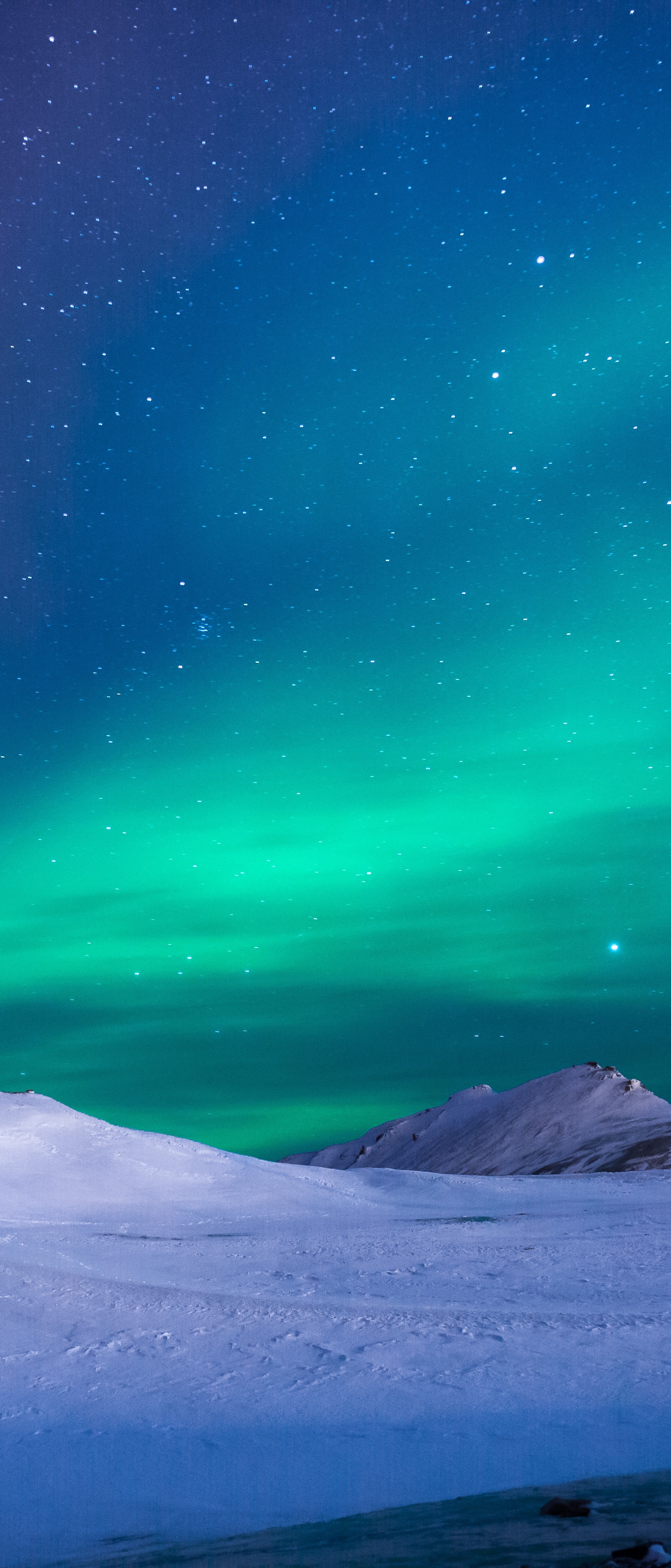 Download mobile wallpaper Winter, Sky, Night, Snow, Starry Sky, Earth, Aurora Borealis for free.