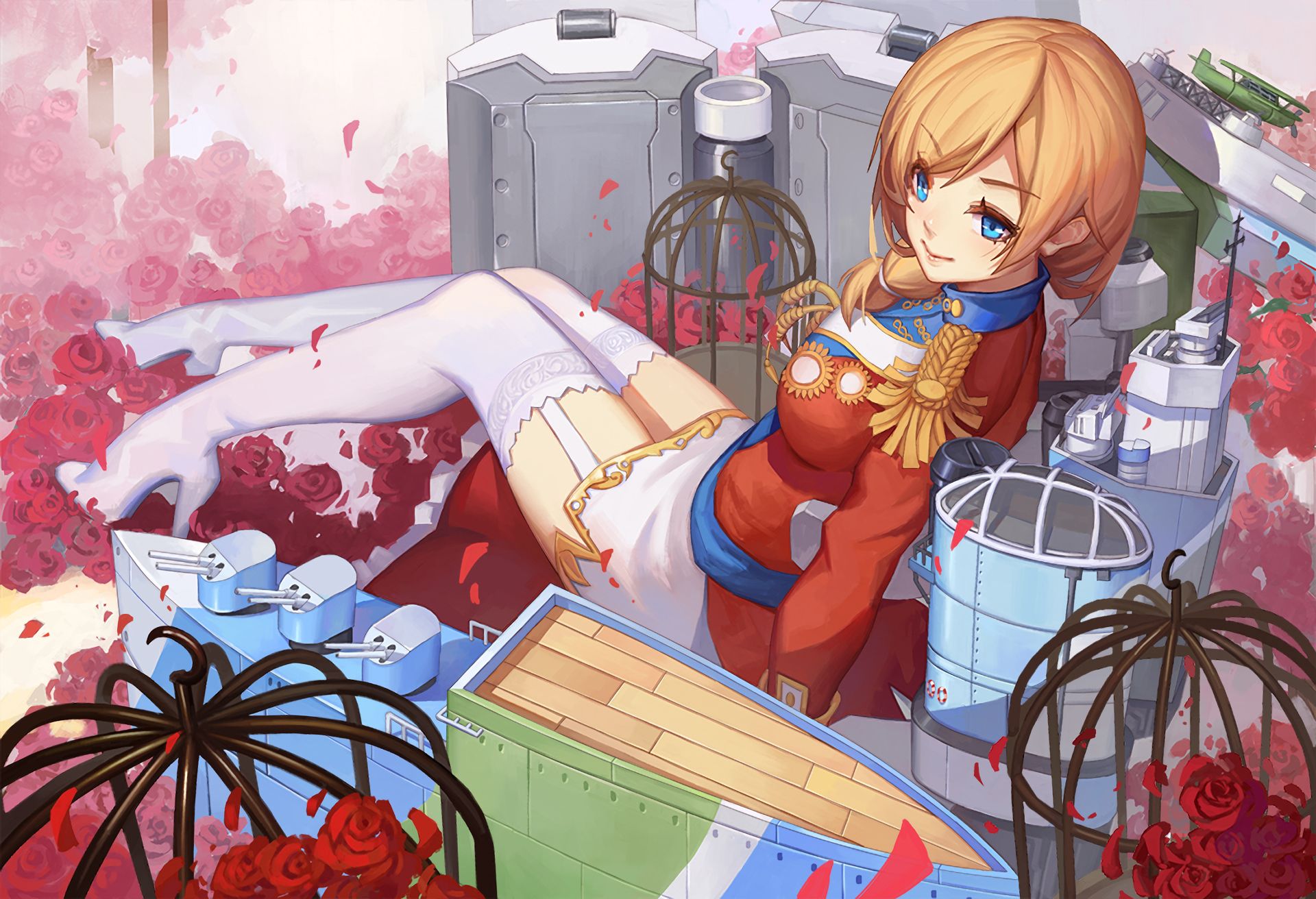 Laden Sie das Animes, Kriegsschiff Mädchen-Bild kostenlos auf Ihren PC-Desktop herunter