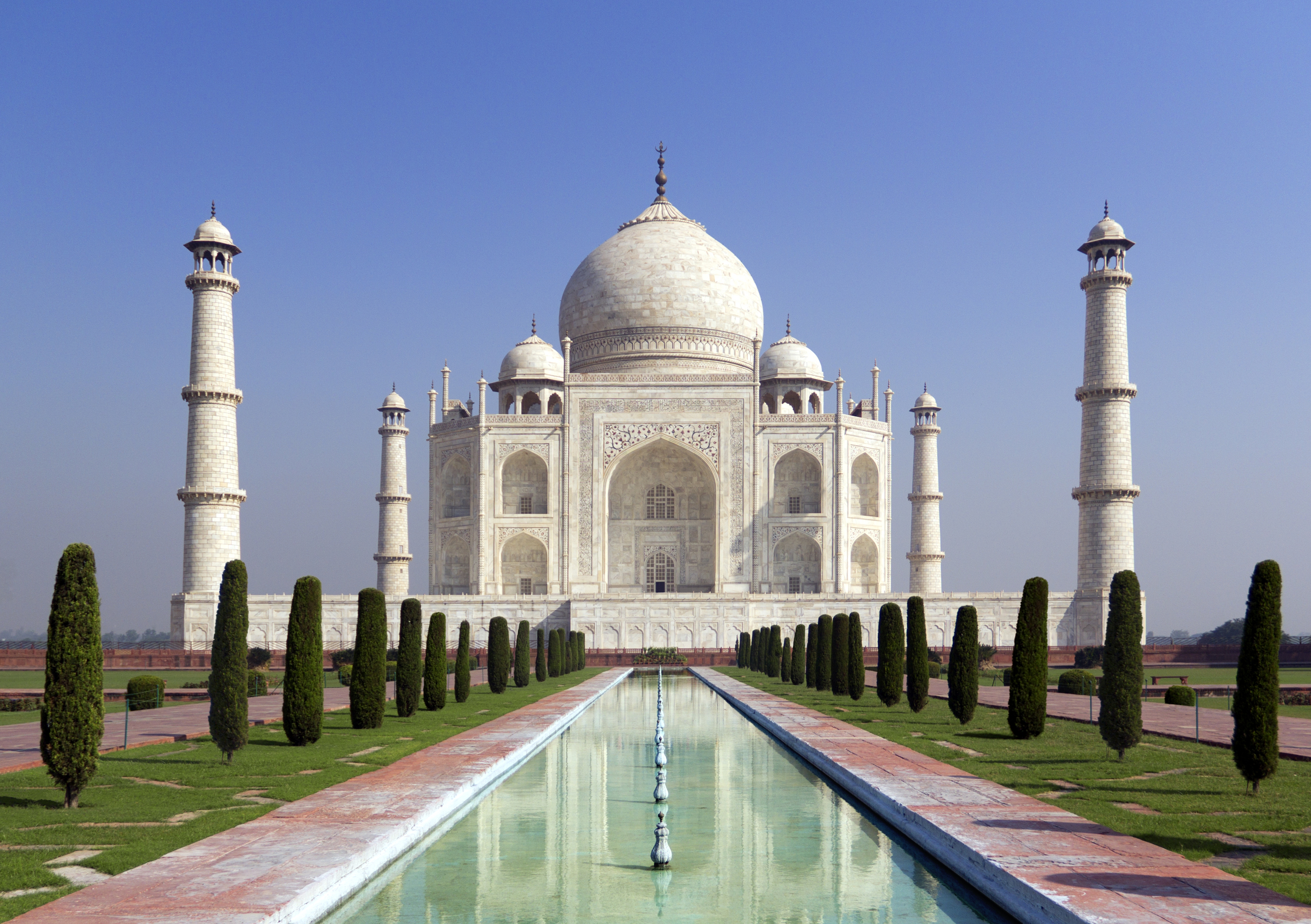 1527364画像をダウンロードタージマハル, インド, マンメイド, ドーム, 記念碑, 公園, モニュメント-壁紙とスクリーンセーバーを無料で