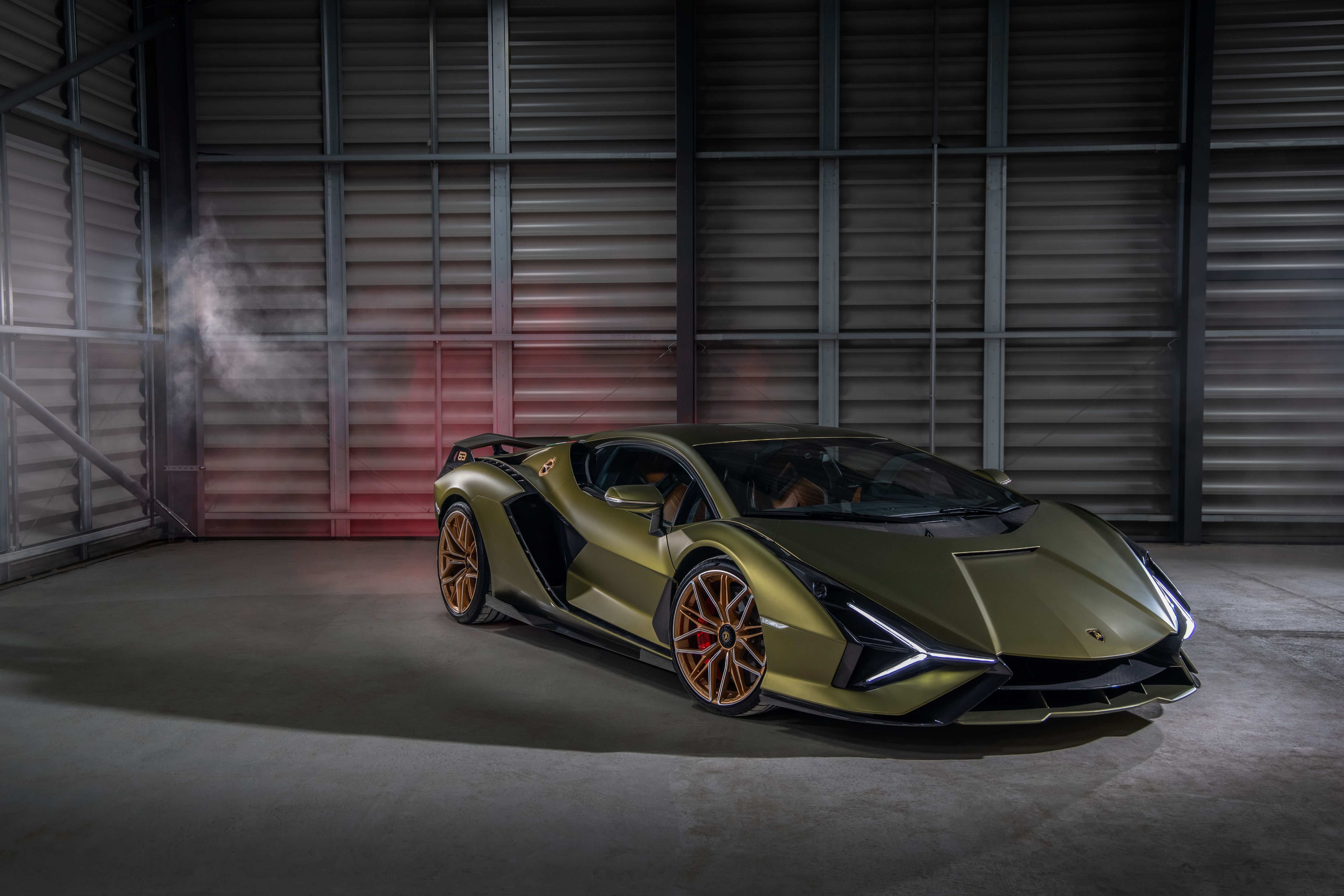 Laden Sie das Lamborghini, Autos, Supersportwagen, Fahrzeuge, Grünes Auto, Lamborghini Sián Fkp37-Bild kostenlos auf Ihren PC-Desktop herunter