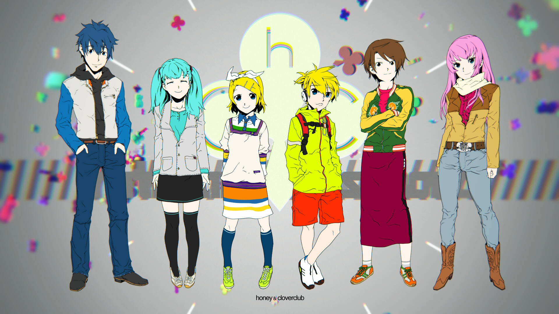 Free download wallpaper Anime, Vocaloid, Hatsune Miku, Luka Megurine, Rin Kagamine, Kaito (Vocaloid), Len Kagamine, Meiko (Vocaloid) on your PC desktop