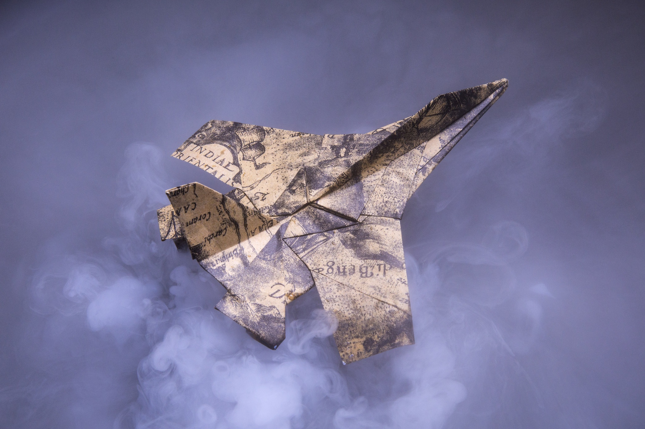 Download mobile wallpaper Aircraft, Origami, Jet Fighter, Man Made for free.