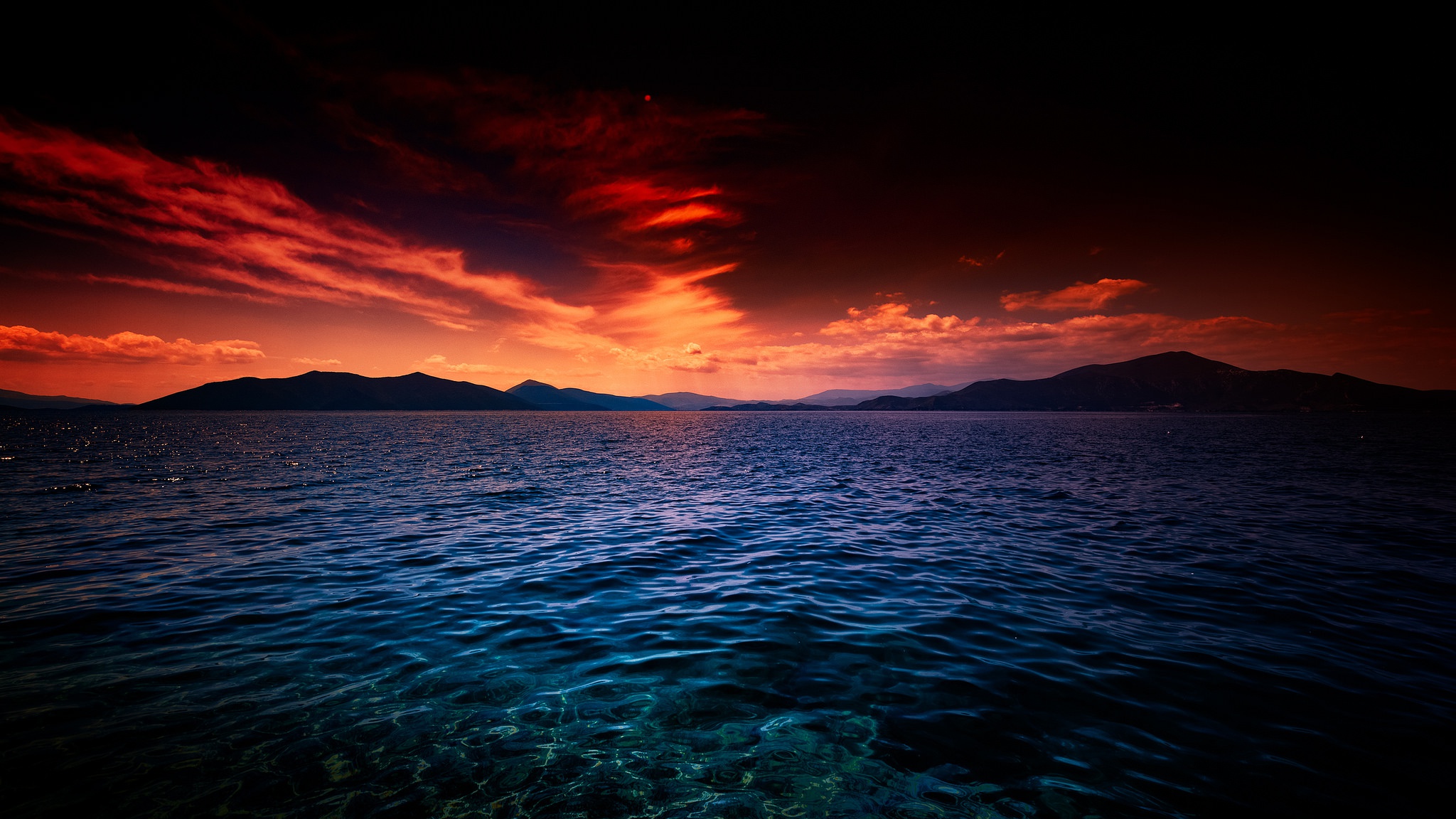 Téléchargez gratuitement l'image Coucher De Soleil, Lac, Ciel, La Nature, Terre/nature sur le bureau de votre PC