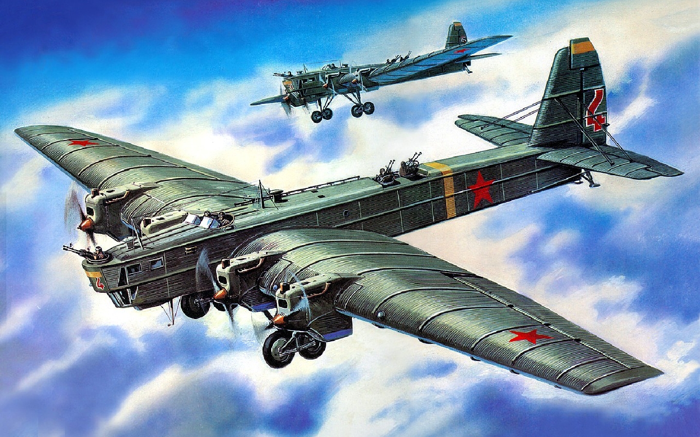 Download mobile wallpaper Tupolev Tb 3, Bombers, Military for free.