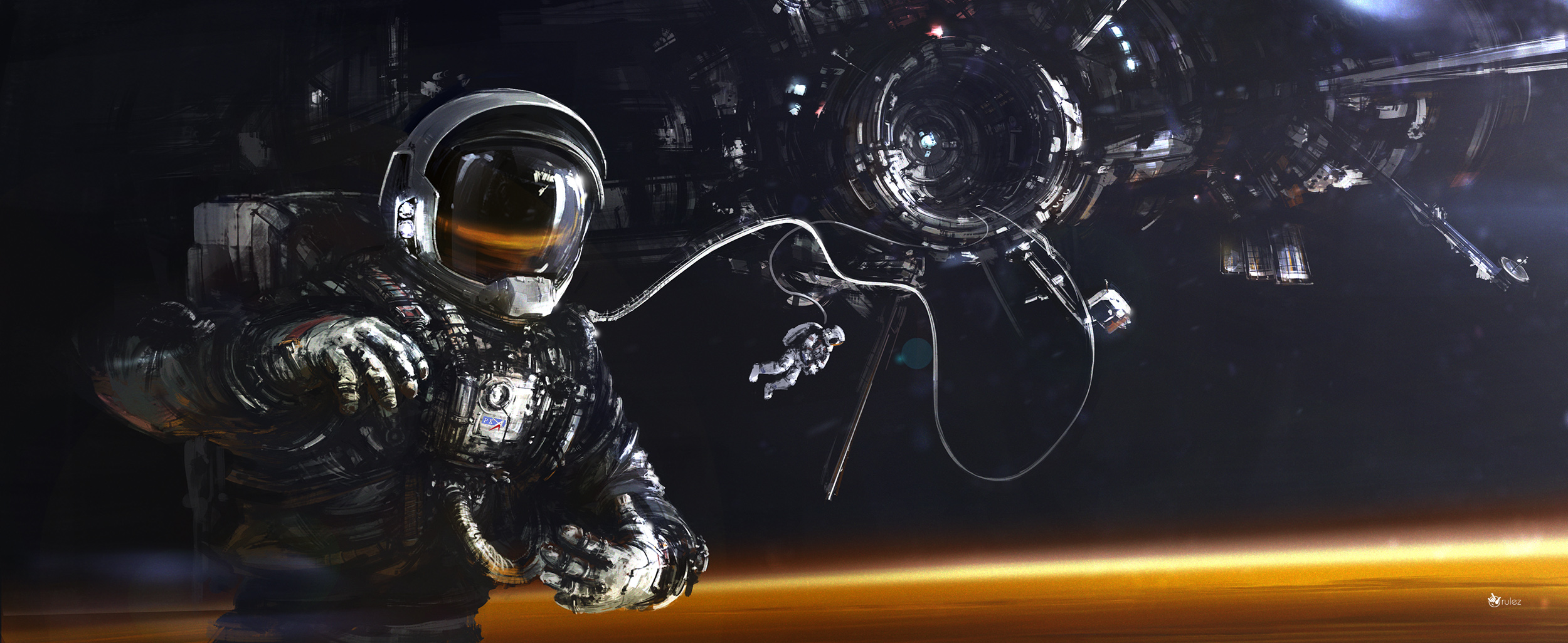 759801 Bild herunterladen science fiction, astronaut, mars, weltraum - Hintergrundbilder und Bildschirmschoner kostenlos