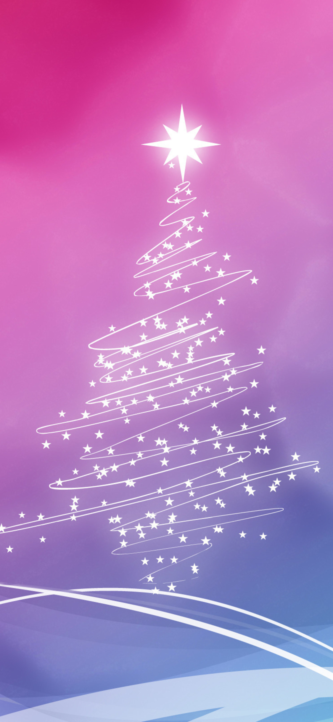 Download mobile wallpaper Pink, Christmas, Holiday, Christmas Tree, Star for free.