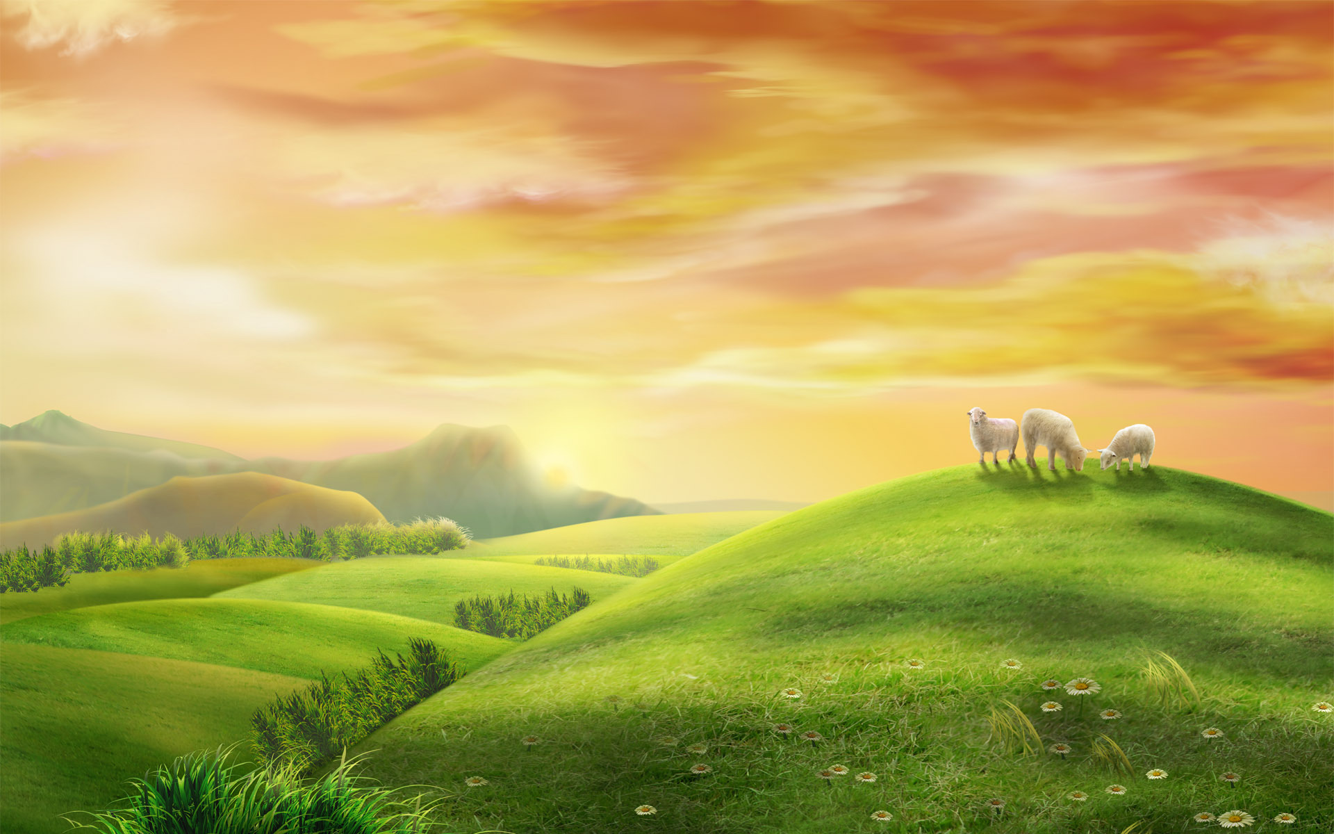 Free download wallpaper Landscape, Artistic on your PC desktop