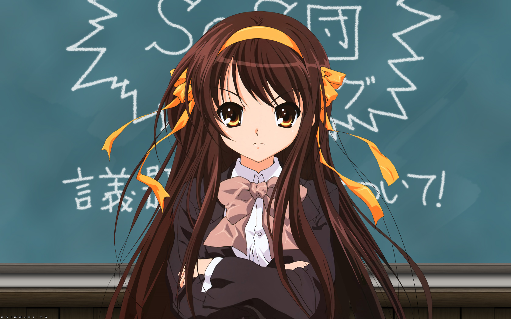 Download mobile wallpaper The Melancholy Of Haruhi Suzumiya, Haruhi Suzumiya, Anime for free.