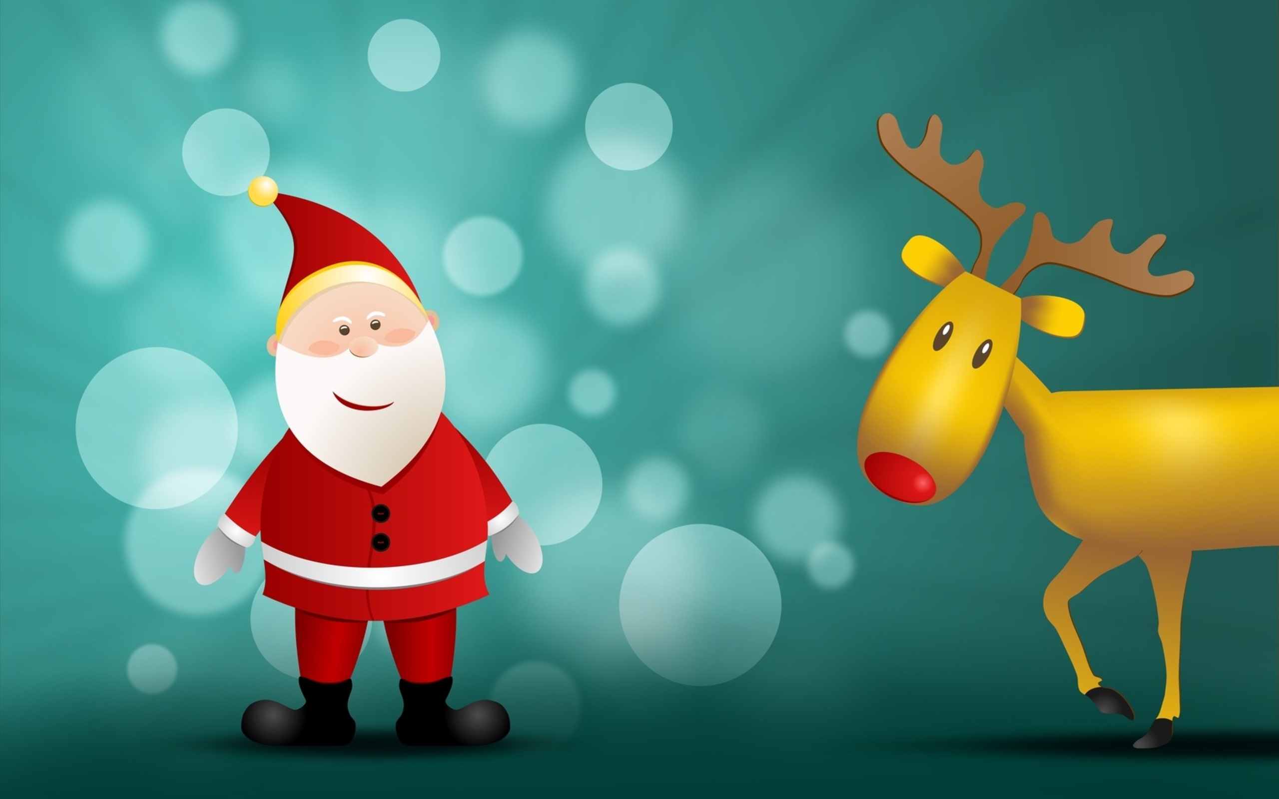 Скачати мобільні шпалери Різдво, Свято, Санта, Північний Олень безкоштовно.