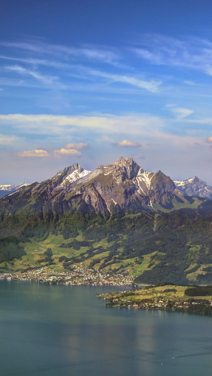 Handy-Wallpaper Landschaft, Berg, Schweiz, Gebirge, Luzerne, Himmel, Berge, Erde/natur, Der Pilatus kostenlos herunterladen.