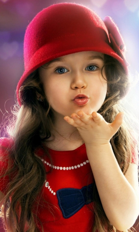 Download mobile wallpaper Child, Hat, Cute, Photography, Little Girl for free.