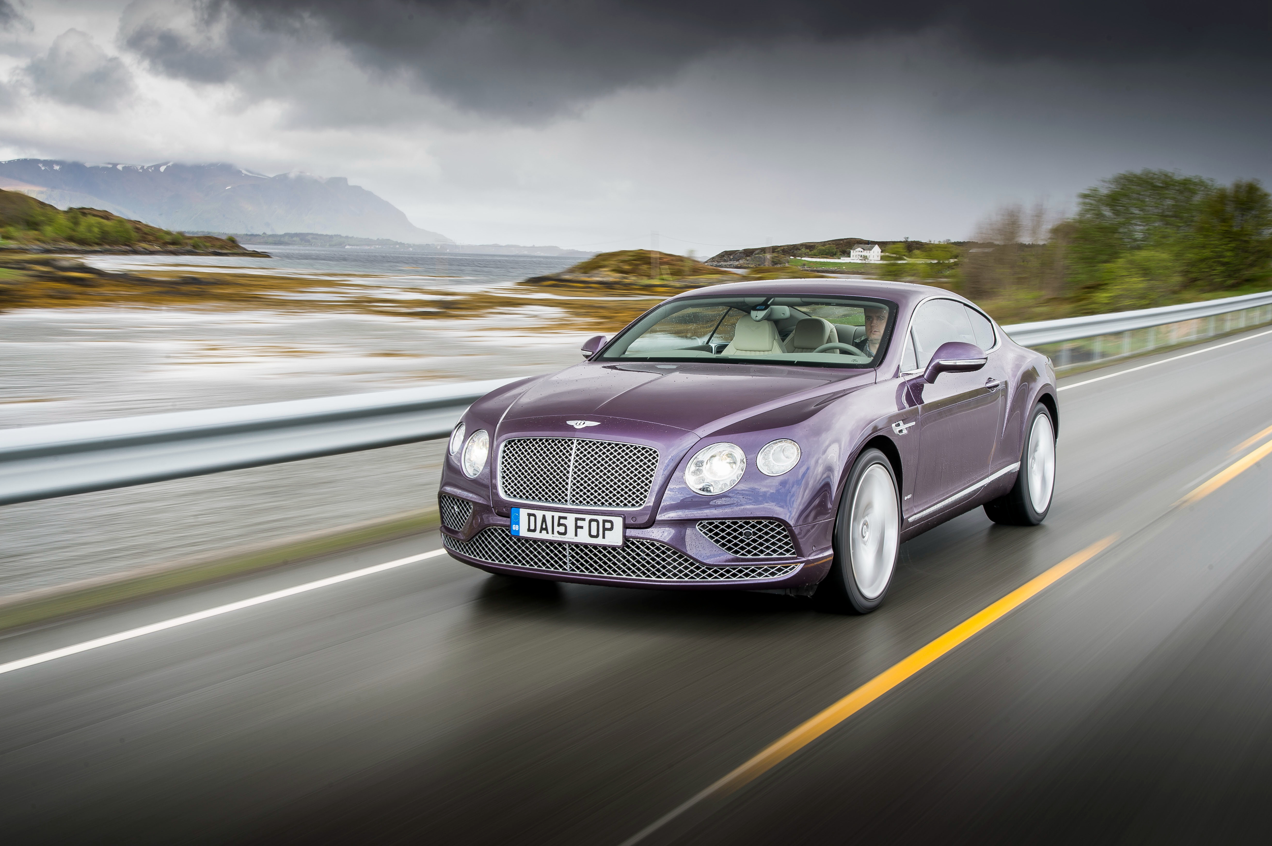 Download mobile wallpaper Bentley, Car, Bentley Continental Gt, Vehicles, Grand Tourer, Bentley Continental, Purple Car for free.
