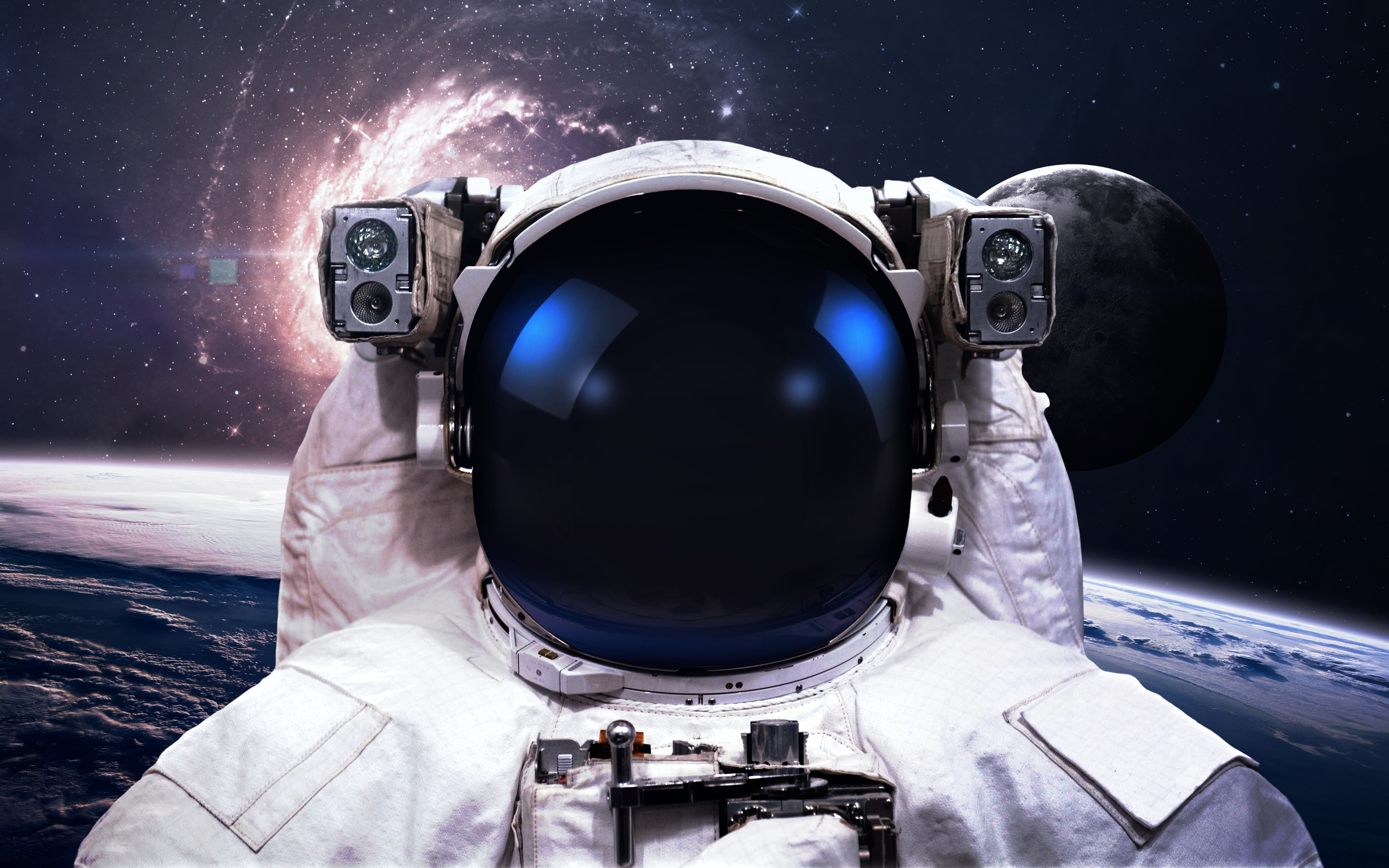 Скачать картинку Космос, Звезды, Астронавт, Научная Фантастика в телефон бесплатно.