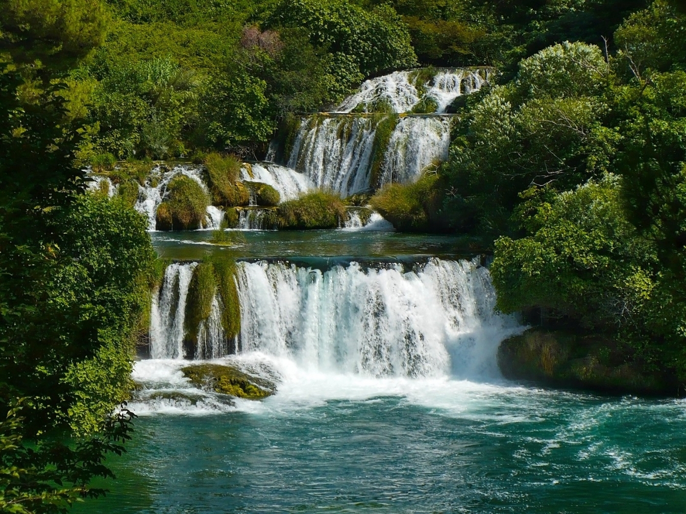 waterfalls, landscape QHD