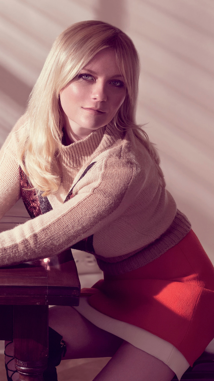 Download mobile wallpaper Blonde, Blue Eyes, American, Celebrity, Long Hair, Kirsten Dunst, Actress for free.