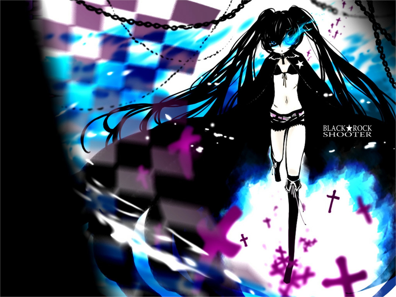 Download mobile wallpaper Anime, Black Rock Shooter for free.