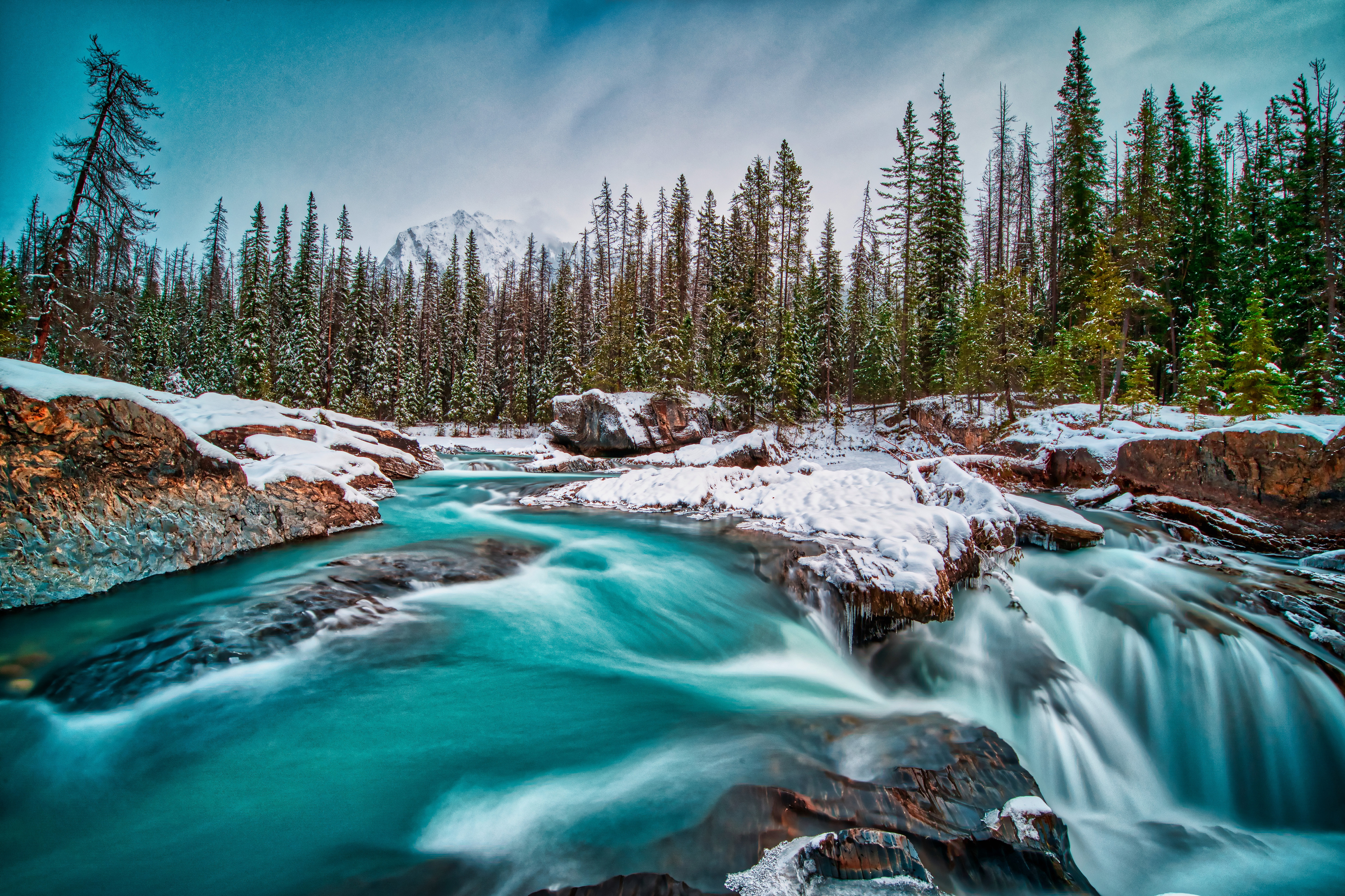 1000019画像をダウンロード地球, 川, ブリティッシュコロンビア, カナダ, 自然, 冬, ヨーホー国立公園-壁紙とスクリーンセーバーを無料で