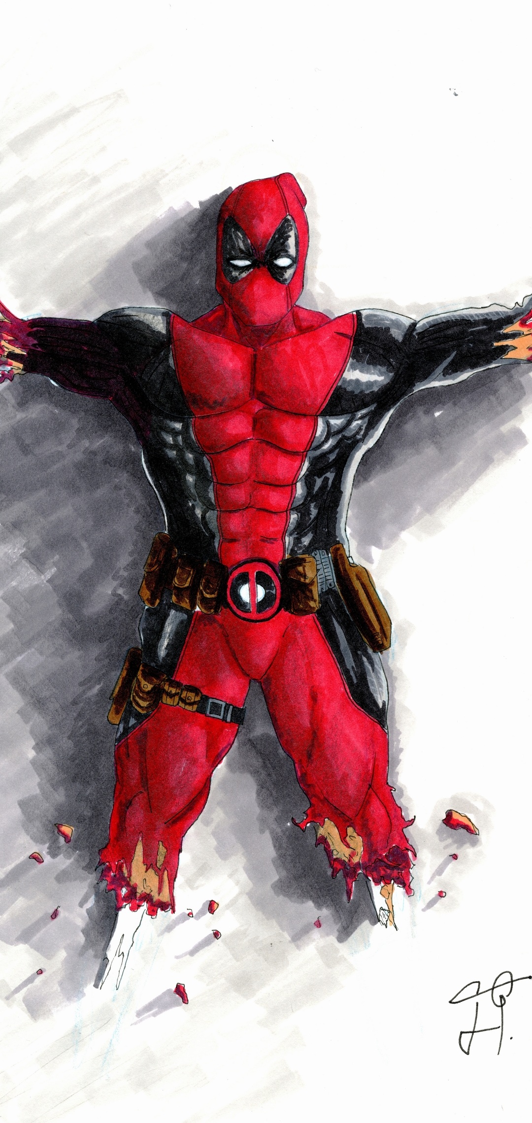 Handy-Wallpaper Deadpool, Comics kostenlos herunterladen.