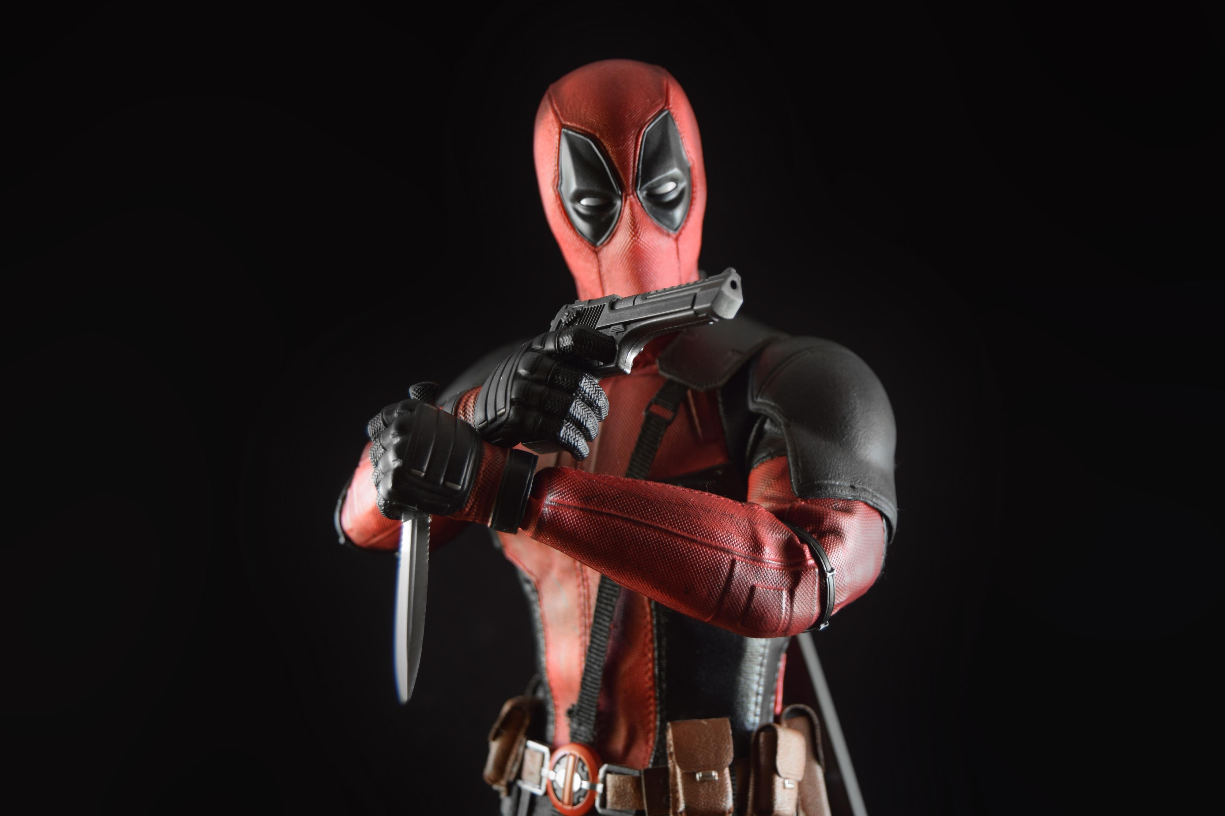 Free download wallpaper Deadpool, Toy, Figurine, Man Made on your PC desktop