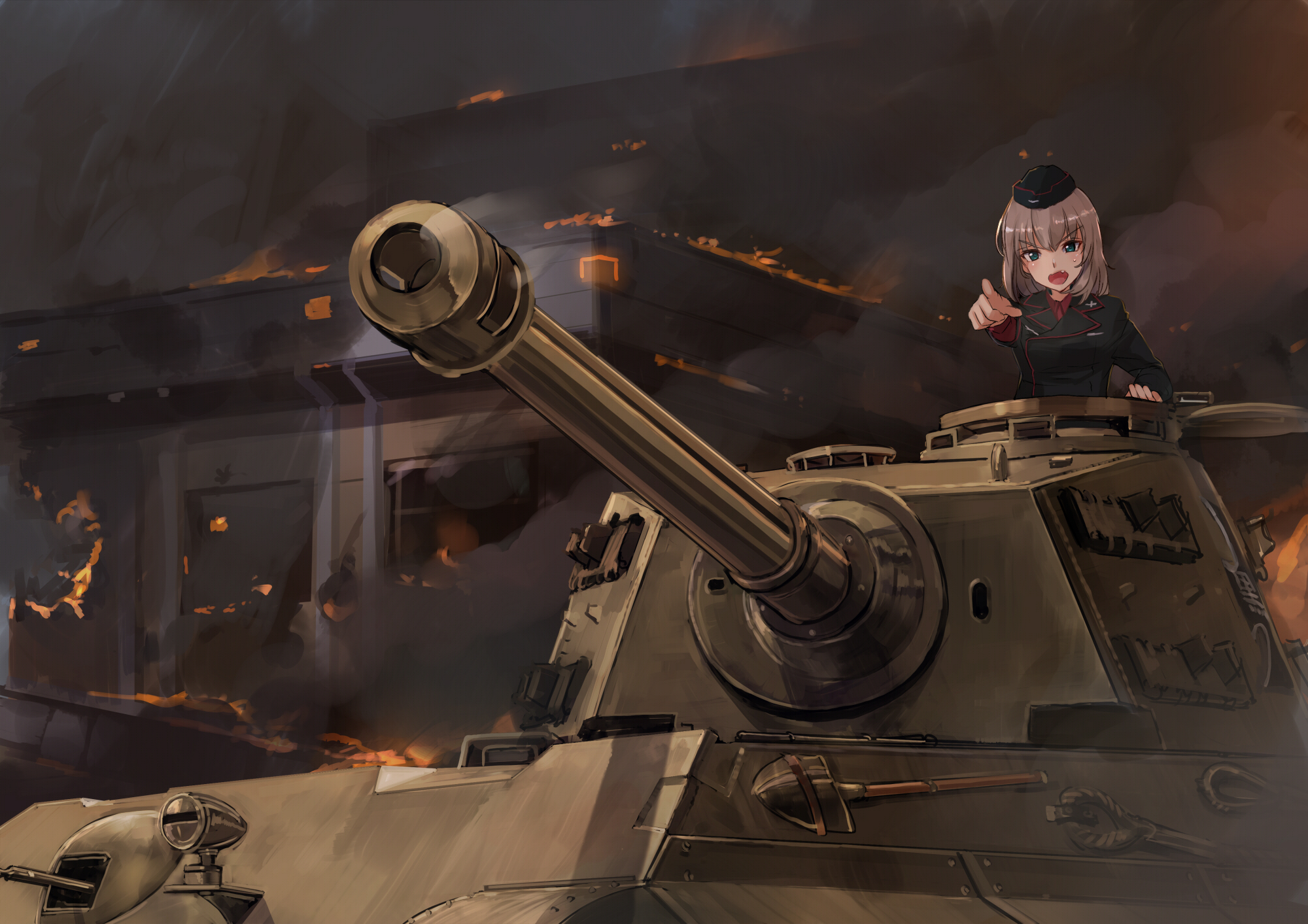 Download mobile wallpaper Anime, Girls Und Panzer, Erika Itsumi for free.