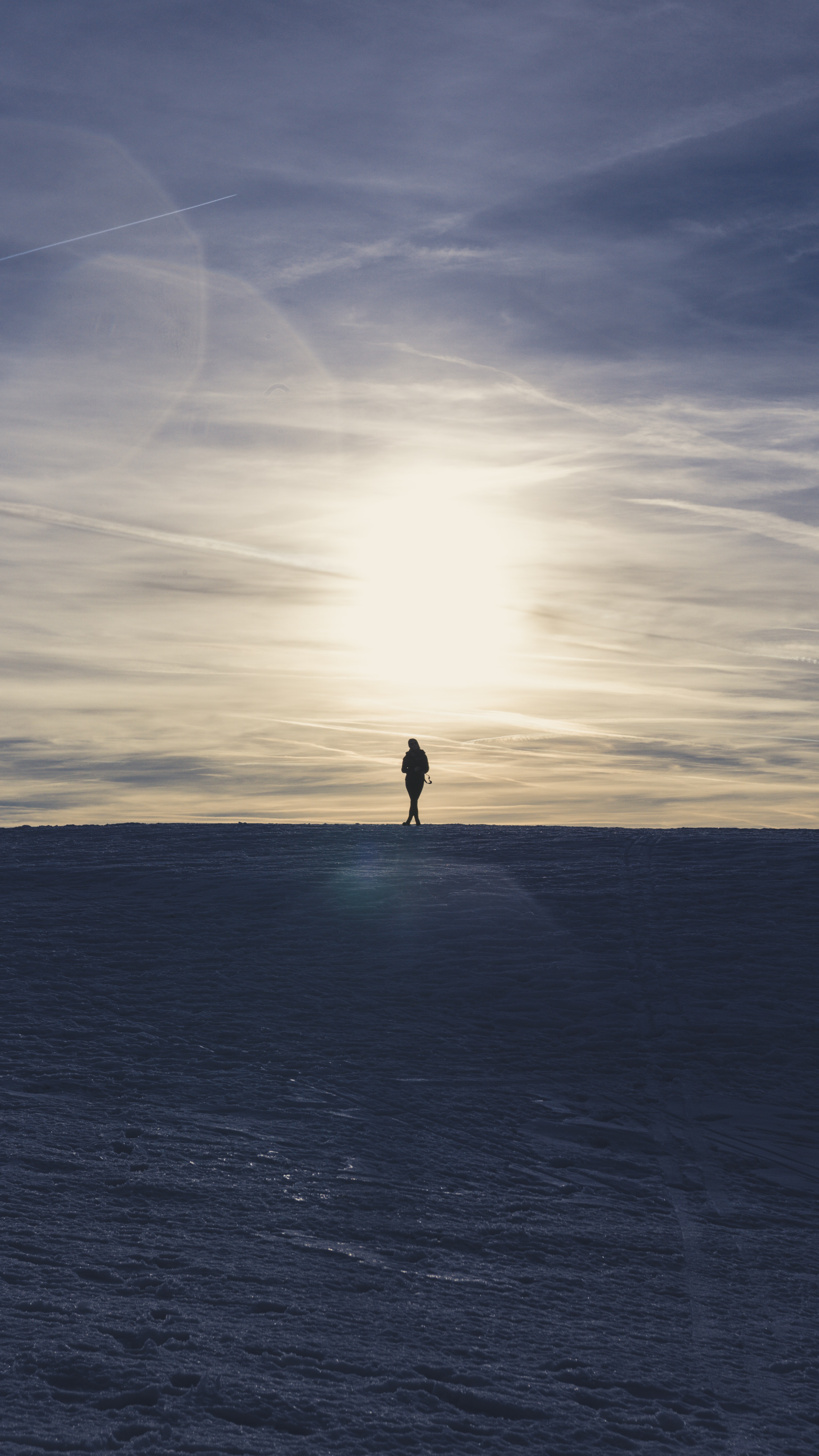 Free download wallpaper Alone, Horizon, Miscellanea, Miscellaneous, Silhouette, Loneliness, Lonely on your PC desktop