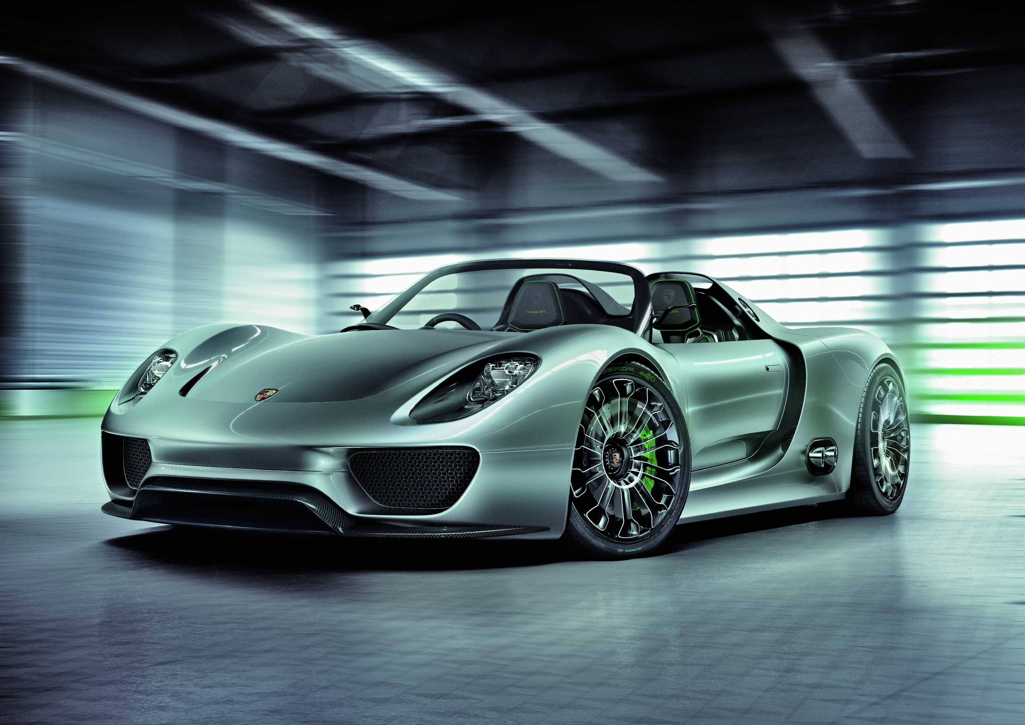 Download mobile wallpaper Porsche, Car, Supercar, Vehicles, Silver Car, Porsche 918 Spyder for free.