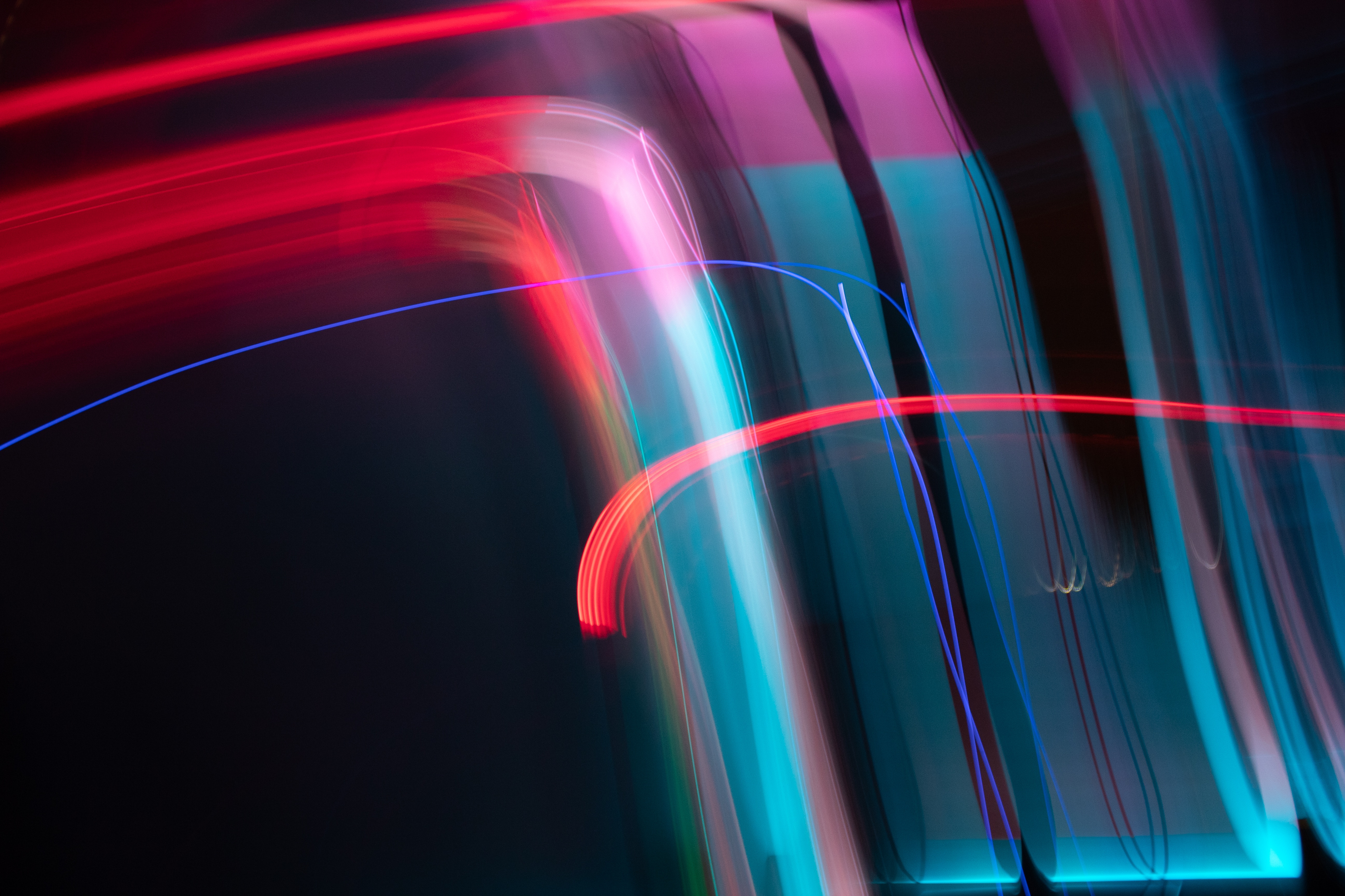 Free download wallpaper Bright, Blur, Smooth, Streaks, Glow, Lines, Abstract, Stripes on your PC desktop