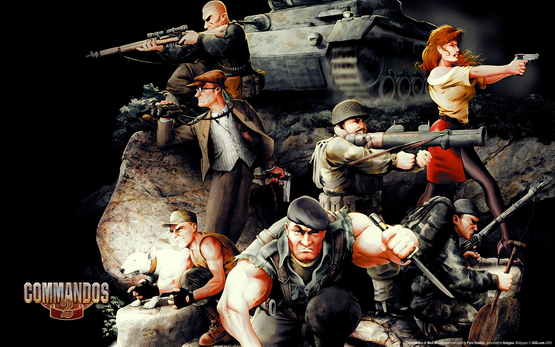 Téléchargez gratuitement l'image Jeux Vidéo, Commandos 2: Men Of Courage sur le bureau de votre PC