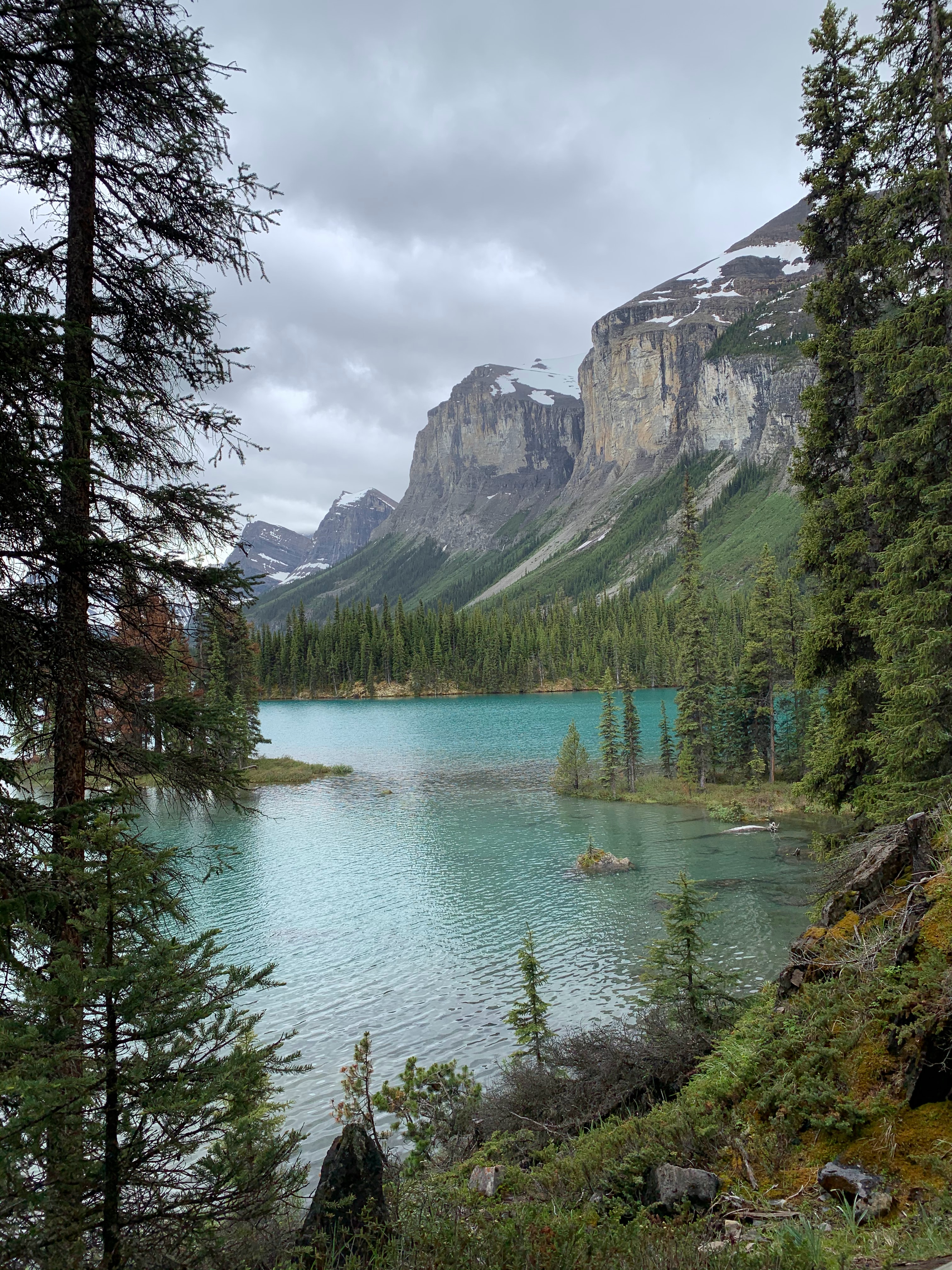 rocks, nature, trees, sky, lake HD for desktop 1080p