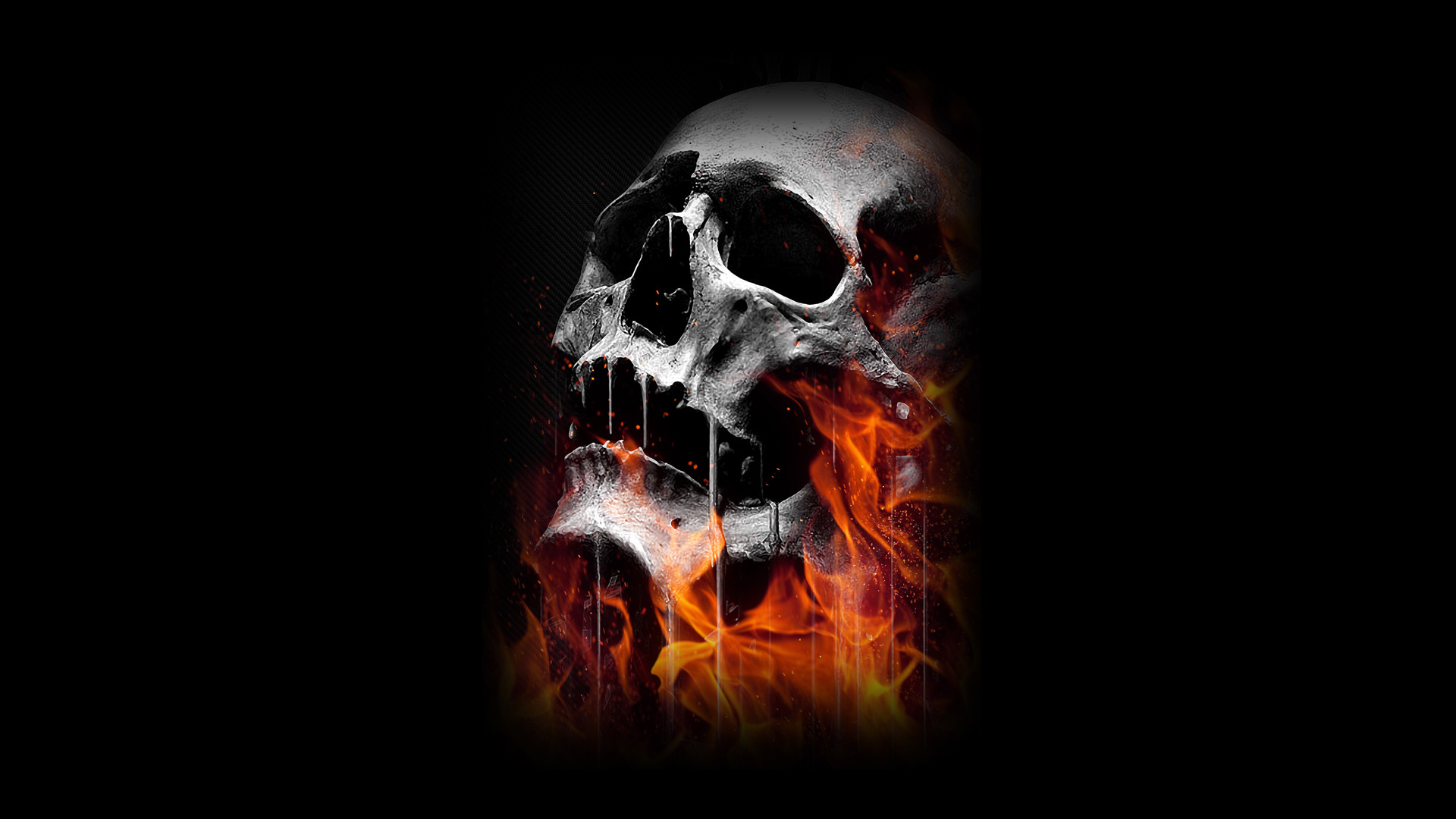 Download mobile wallpaper Dark, Skull for free.