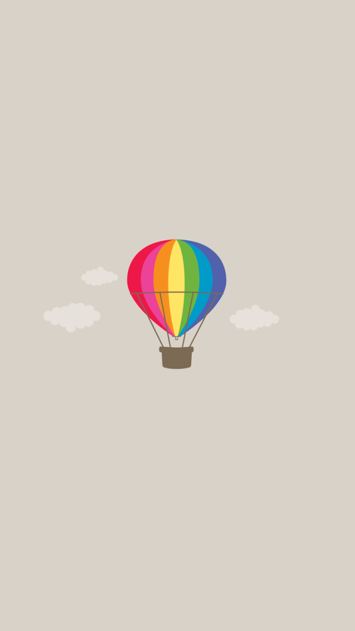 Download mobile wallpaper Minimalism, Balloon, Artistic, Hot Air Balloon for free.