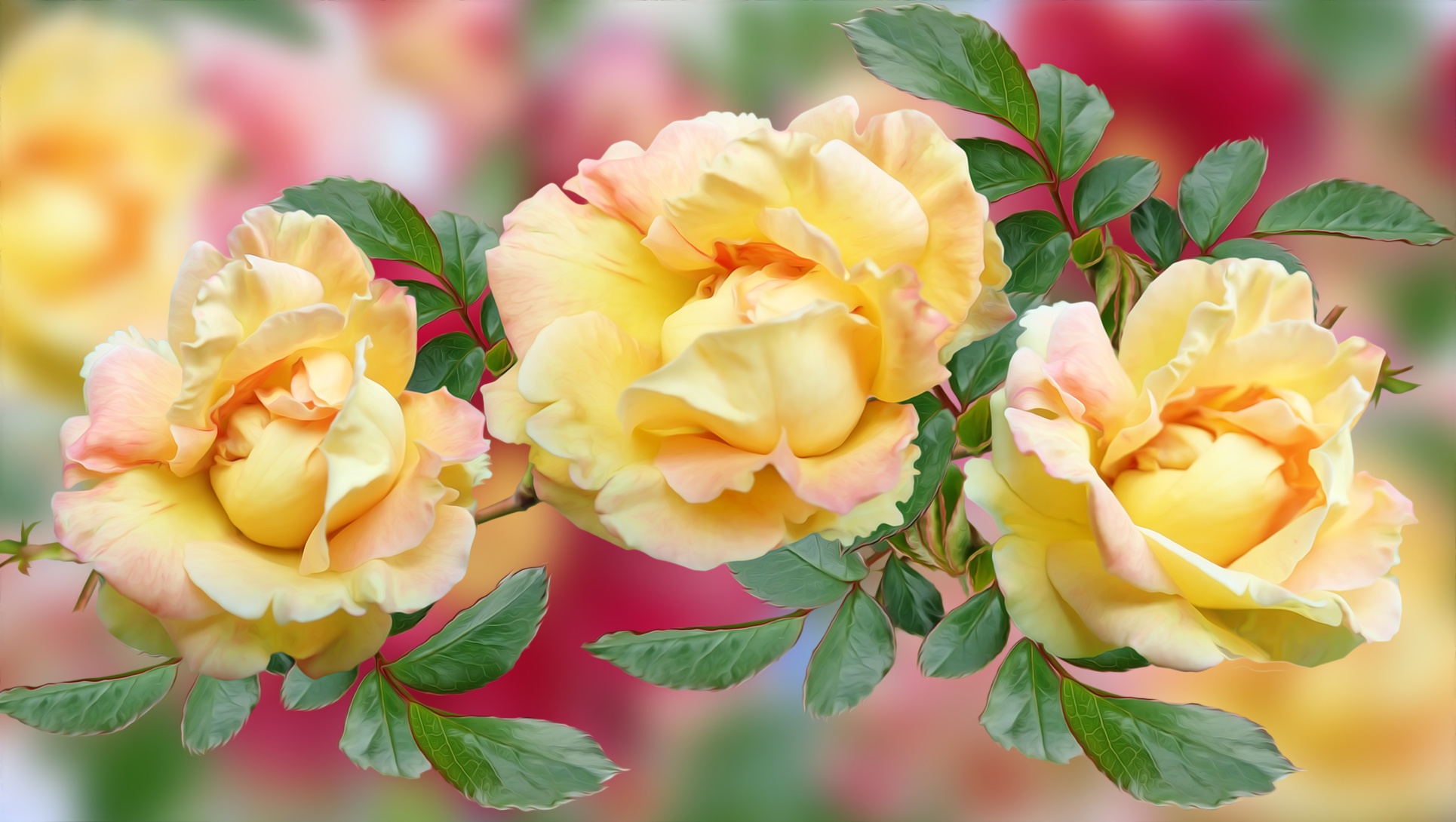 Free download wallpaper Flowers, Flower, Rose, Artistic on your PC desktop