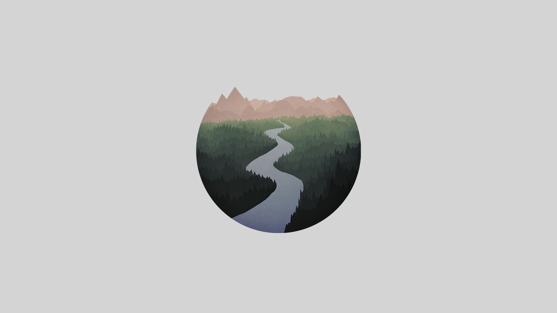 Free download wallpaper Nature, Artistic, River, Minimalist on your PC desktop