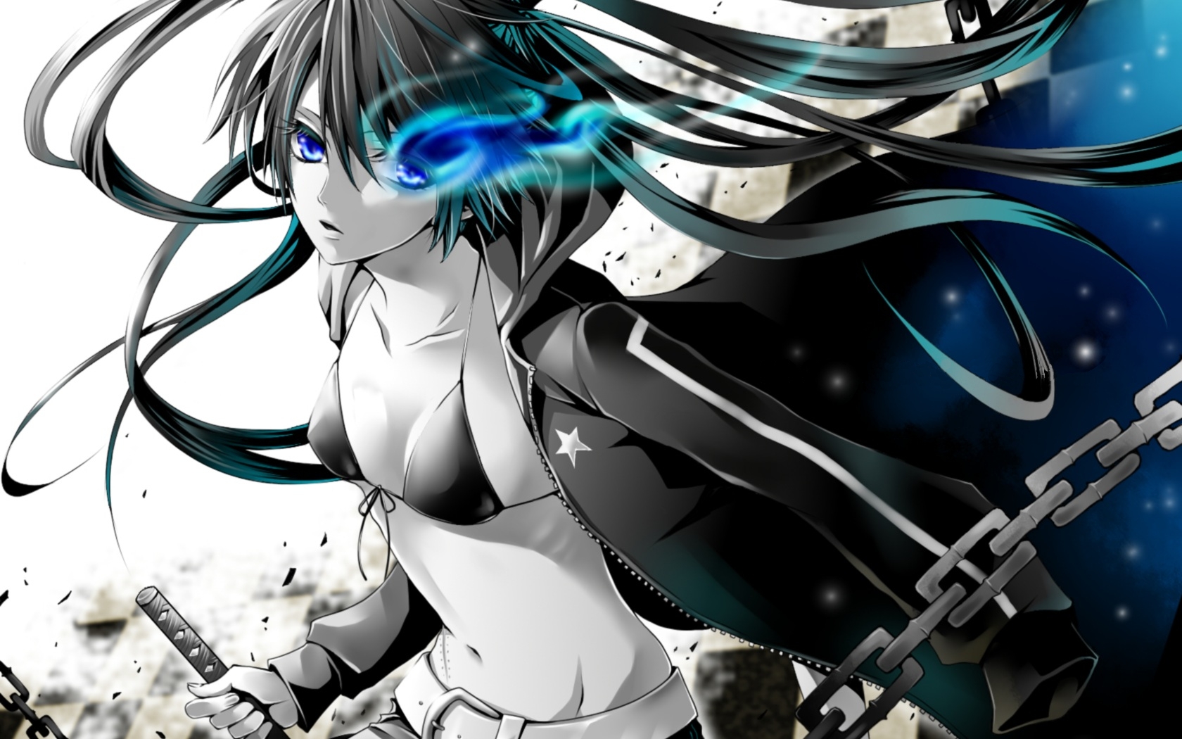 Download mobile wallpaper Anime, Black Rock Shooter for free.