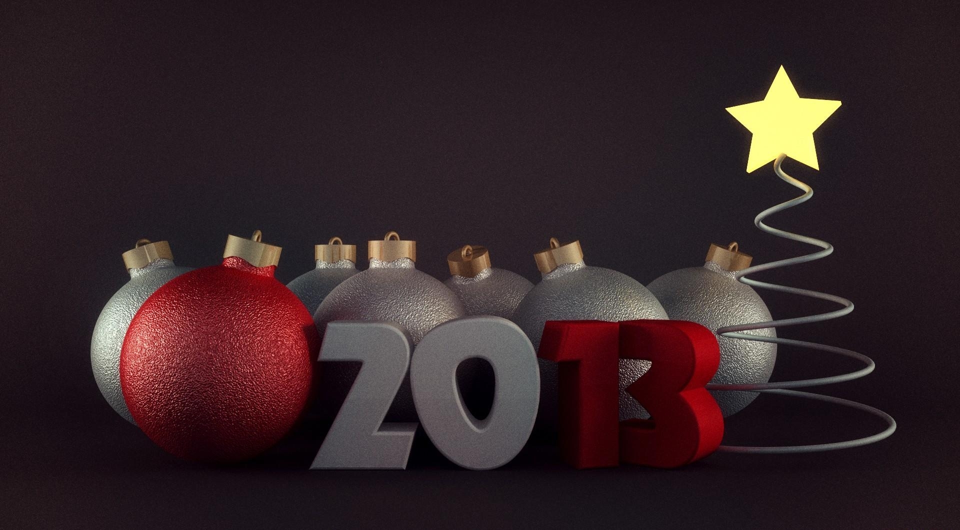 Free download wallpaper Holiday, New Year 2013 on your PC desktop
