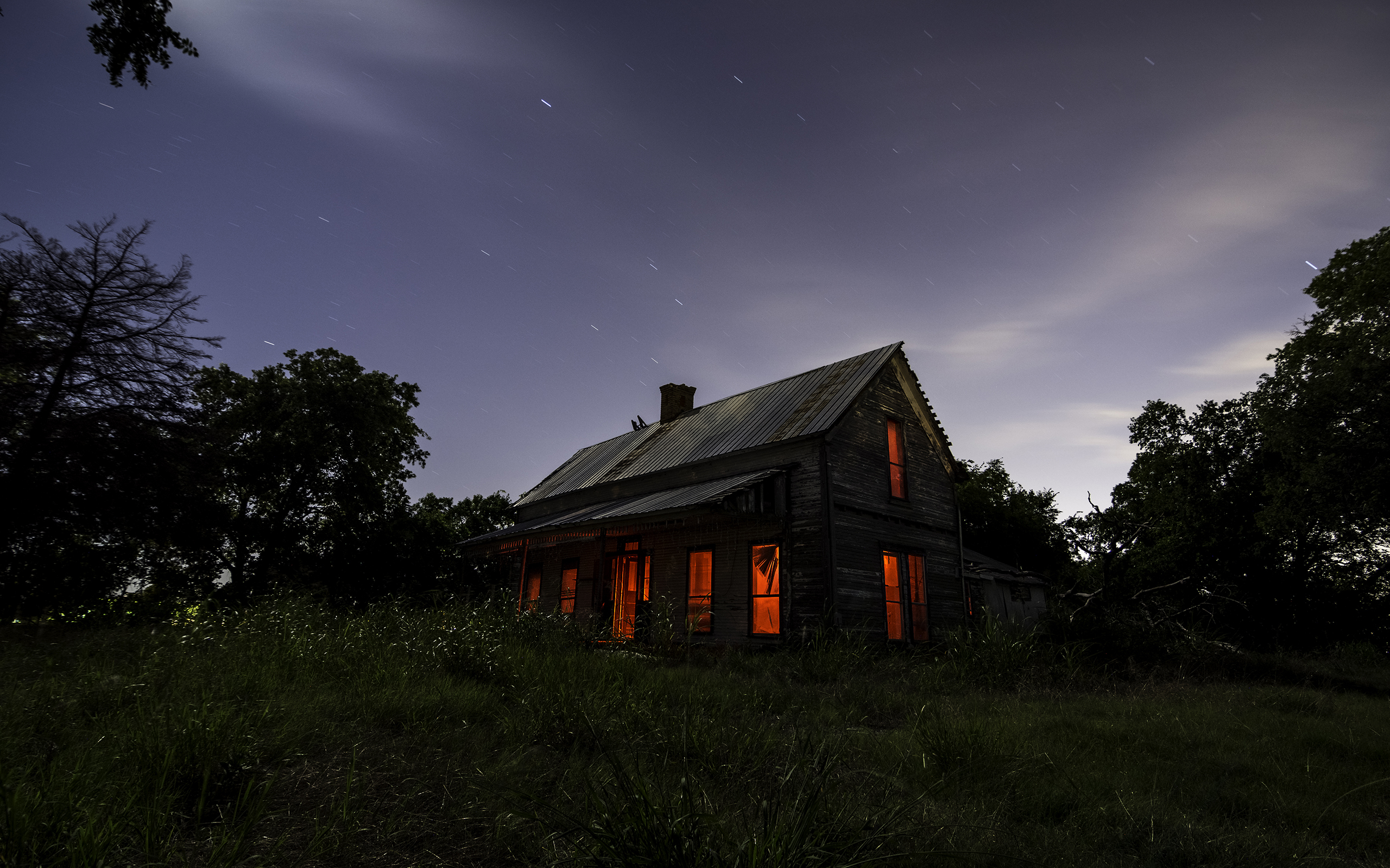 Free download wallpaper Night, Light, House, Man Made on your PC desktop