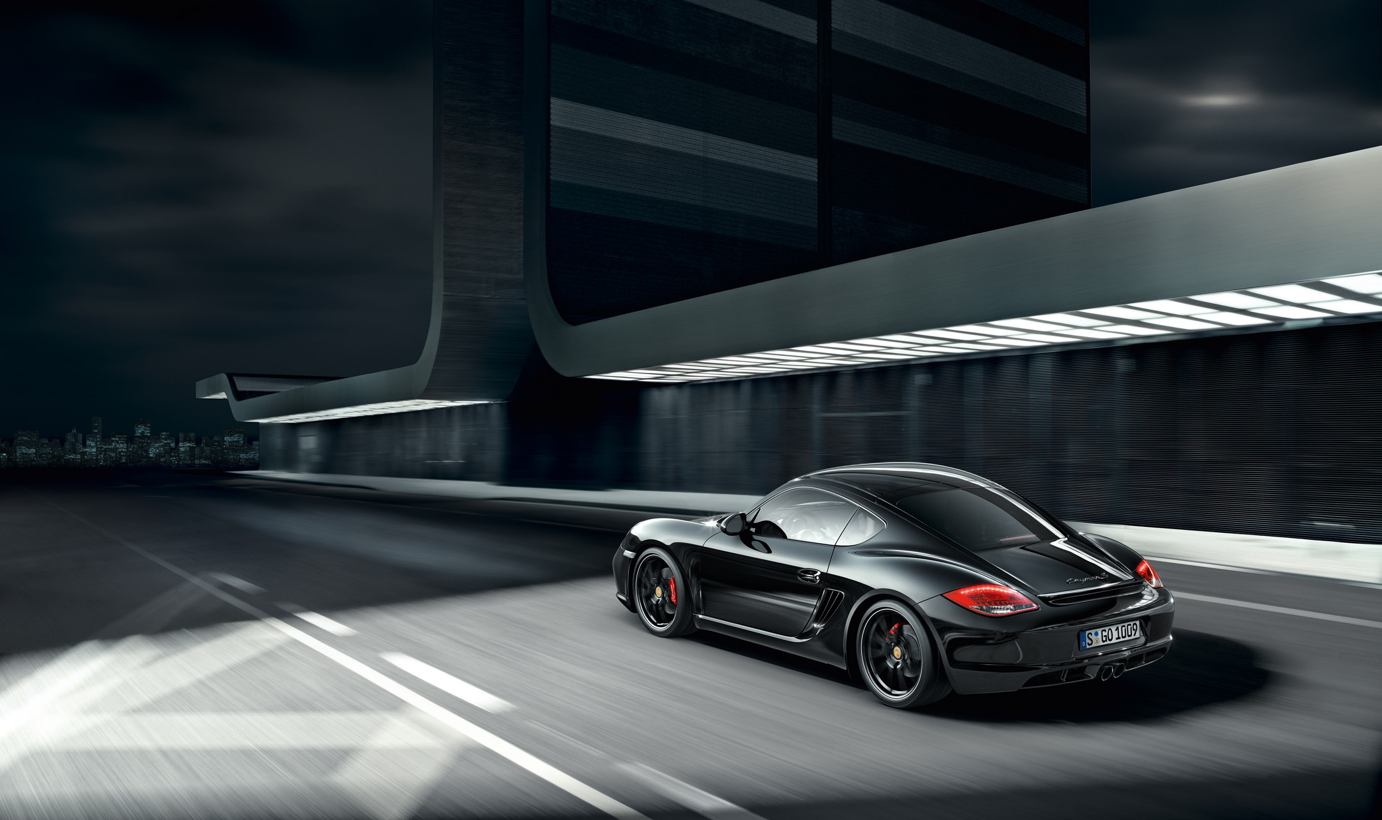 Download mobile wallpaper Porsche Cayman S, Porsche Cayman, Porsche, Black Car, Vehicles, Car for free.