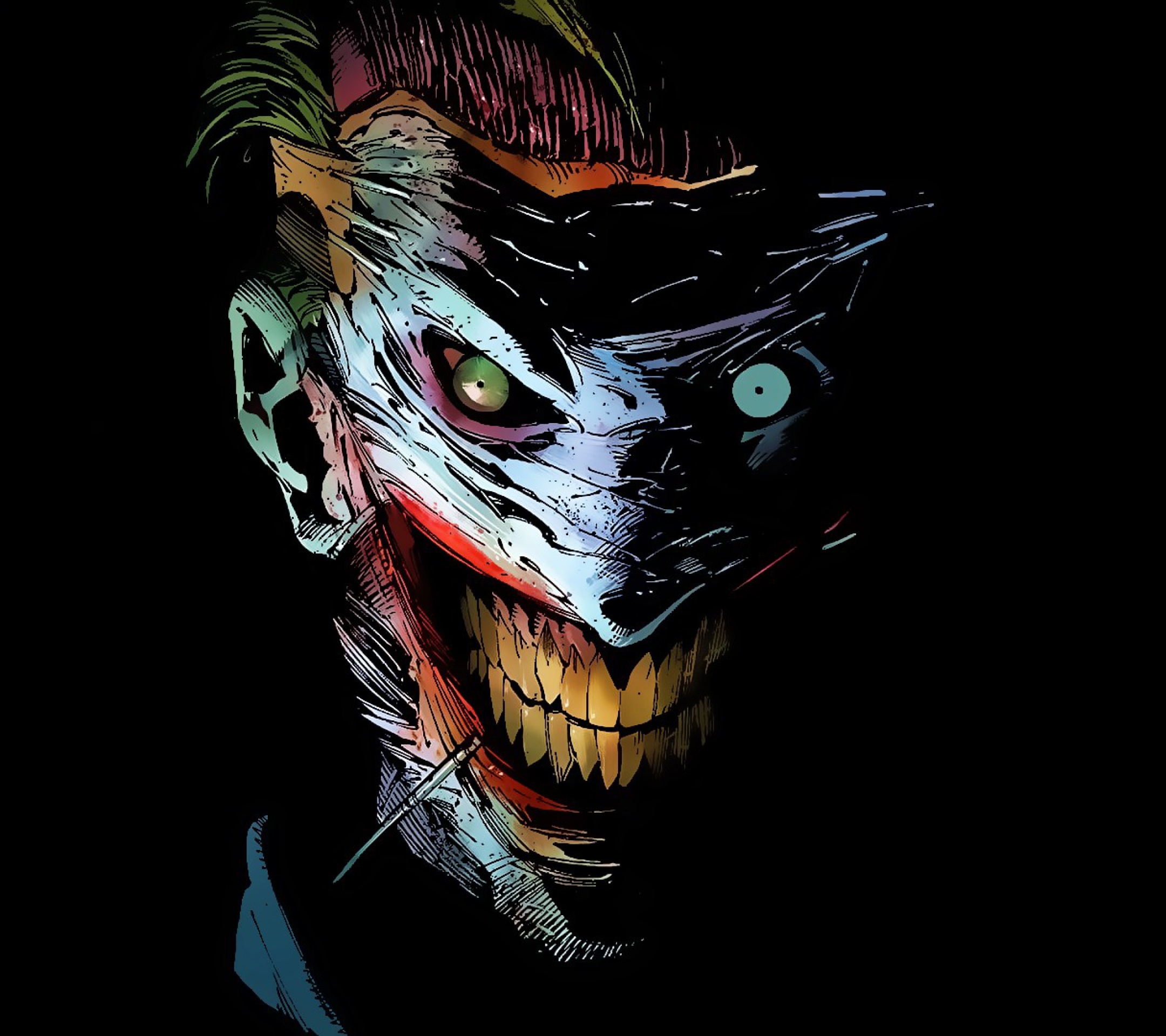 Free download wallpaper Joker, Dark, Creepy, Comics, Dc Comics on your PC desktop